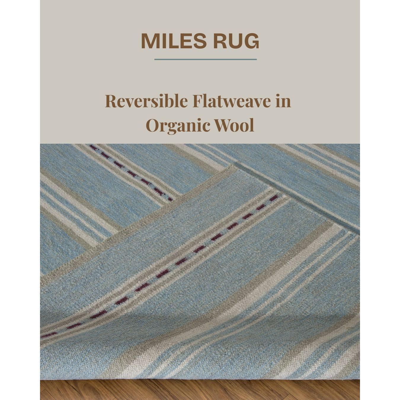 Miles Wool Flatweave wool flatweave Organic Weave Shop