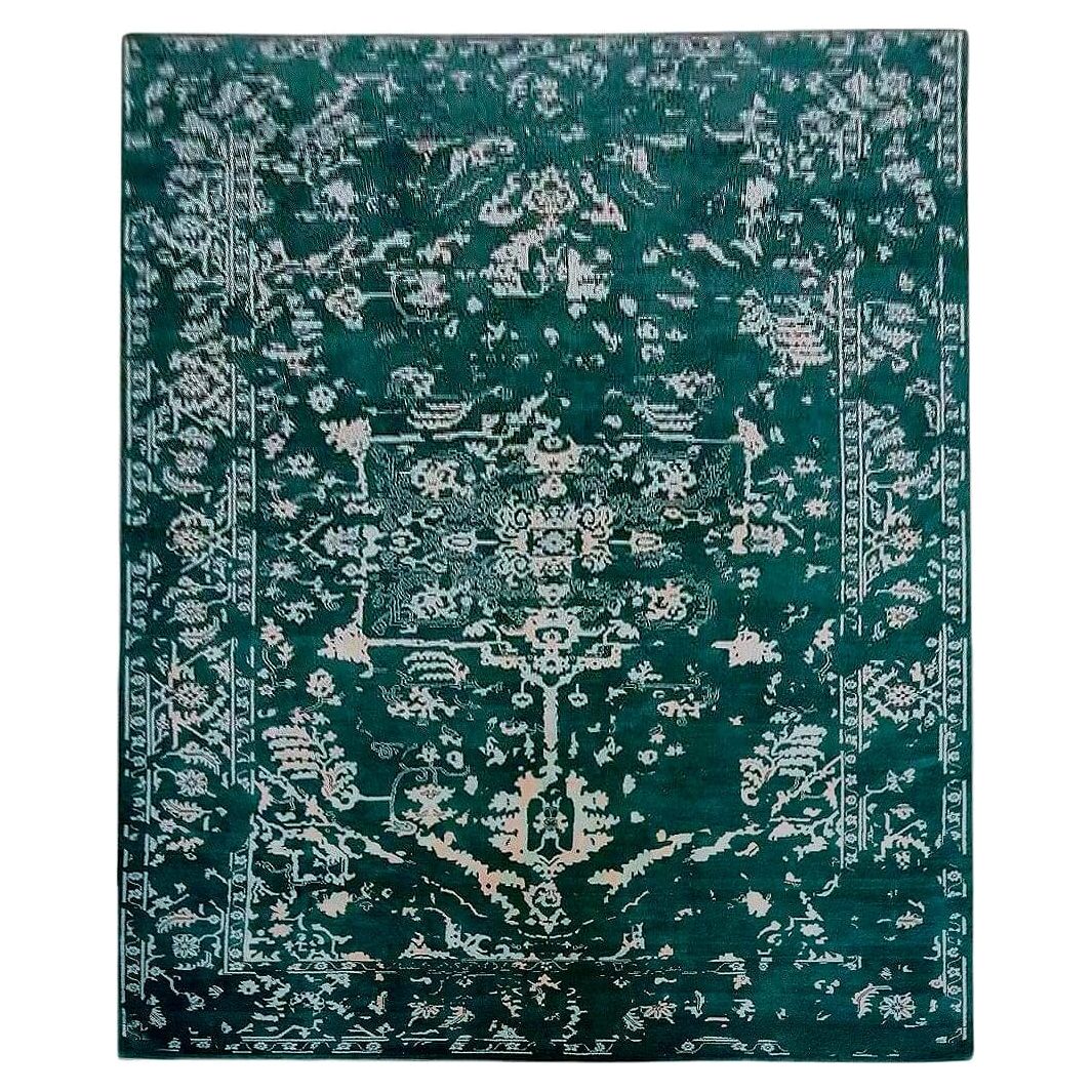 Abbott Handknotted Persian Knot handknotted tibetan 60 knot Organic Weave Shop 3x10 Runner