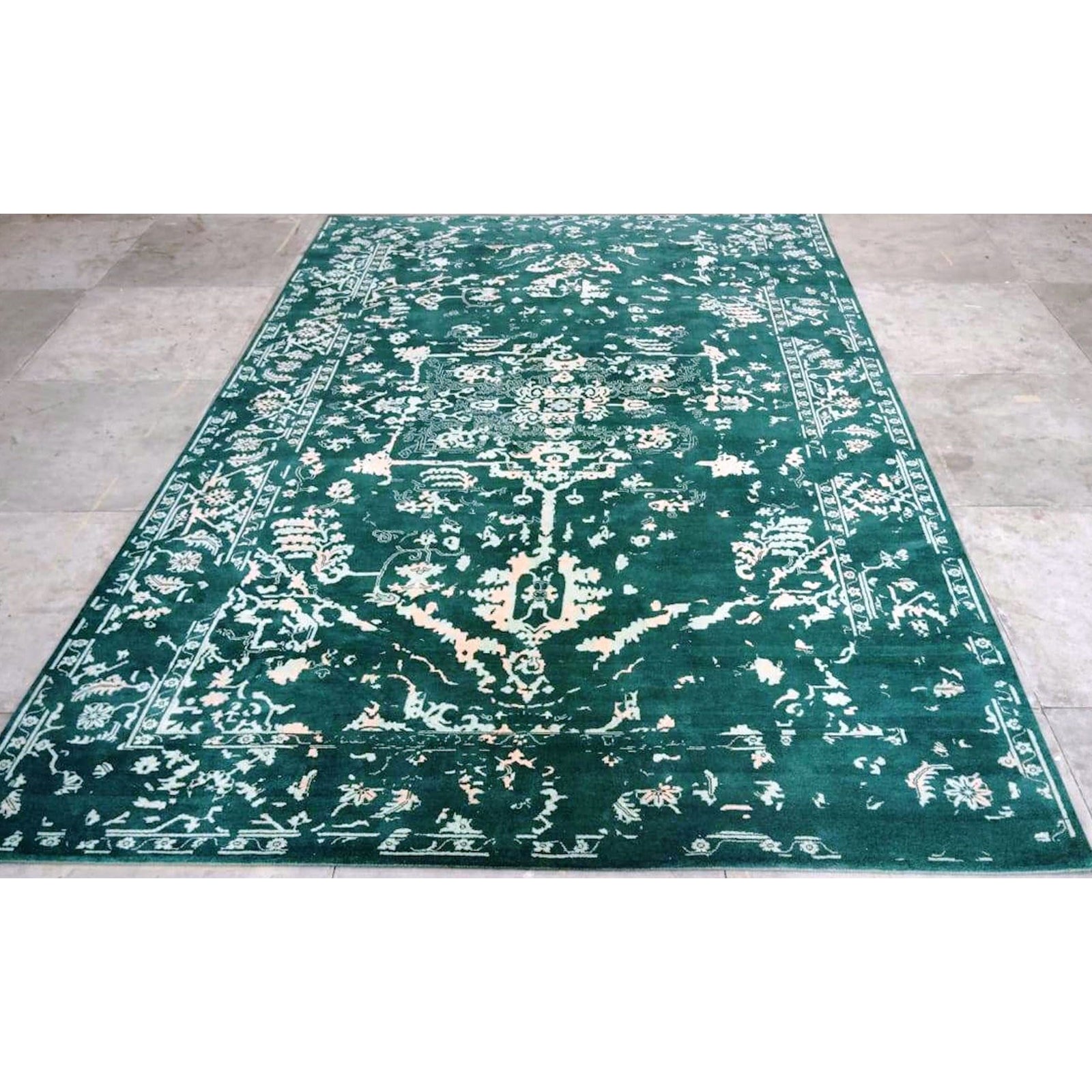 Abbott Handknotted Persian Knot handknotted tibetan 60 knot Organic Weave Shop