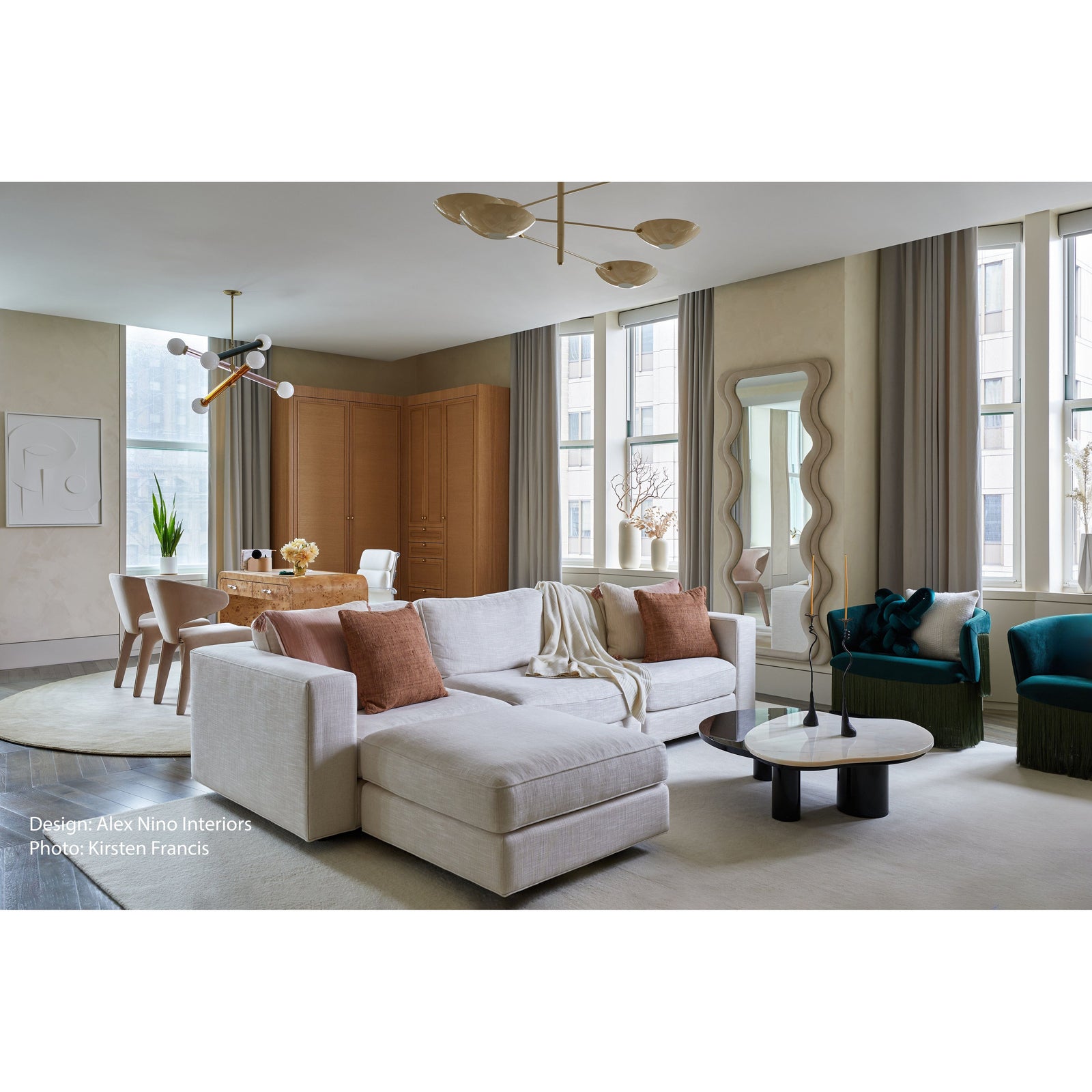 Diana Ivory Tibetan Handknotted Wool handknotted tibetan 60 knot Organic Weave Shop