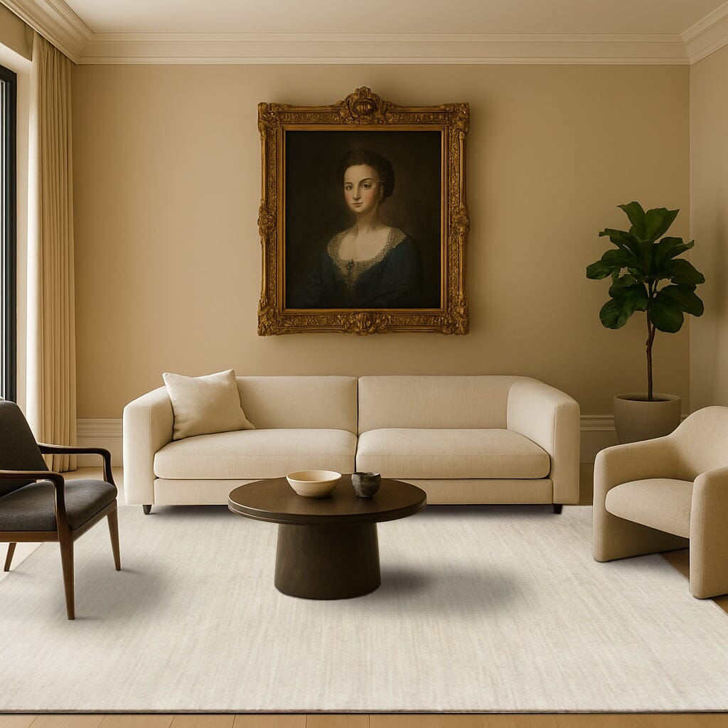 Anderson Taupe Wool Flatweave wool flatweave Organic Weave Shop