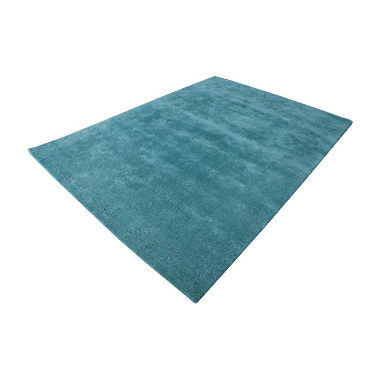 Simplicity Solid Wool Handknotted - 9 Colors handknotted tibetan 60 knot Organic Weave Shop 3' x 10 Aquamarine