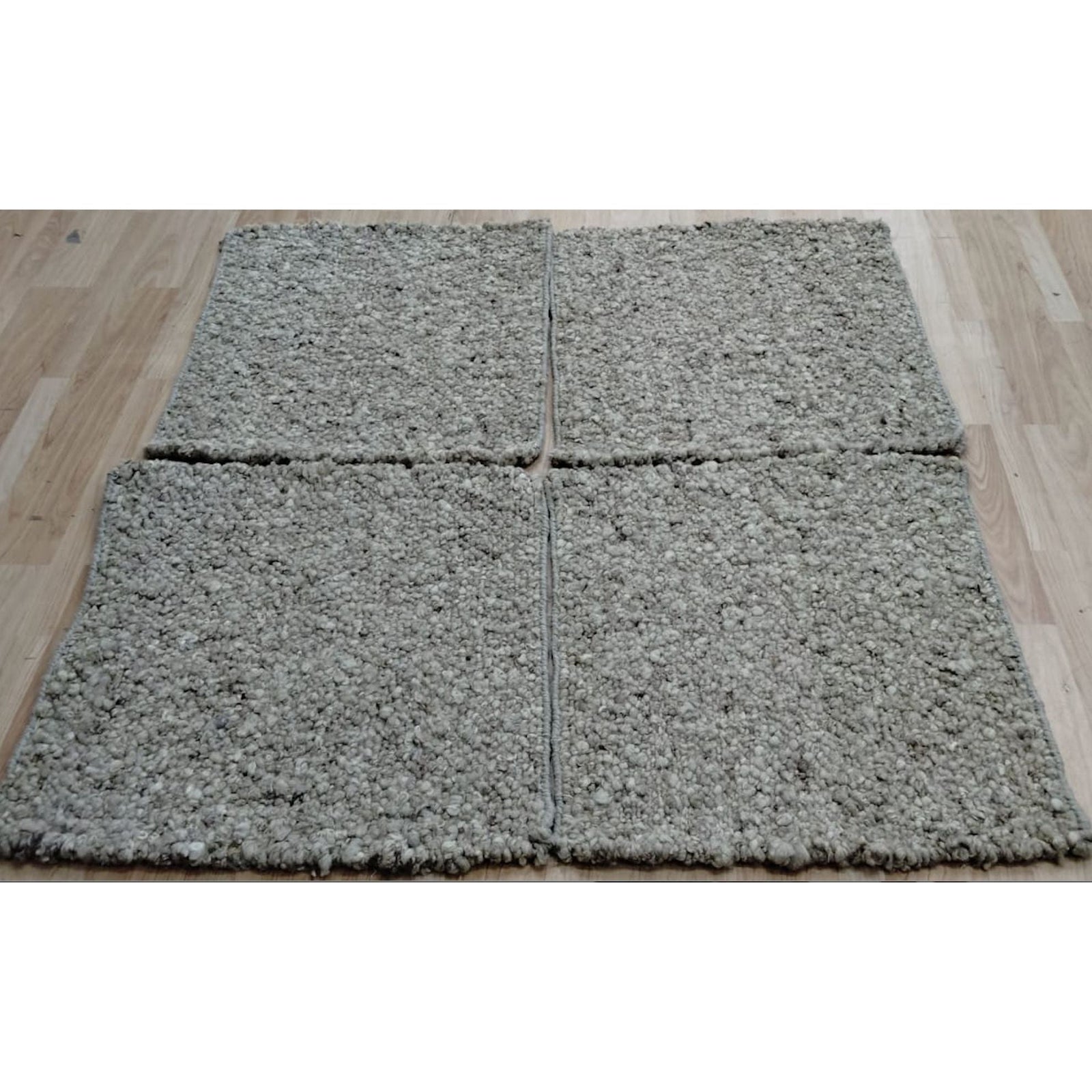 Boucle Wool - 4 colors wool flatweave Organic Weave Shop 6' Circle Sage