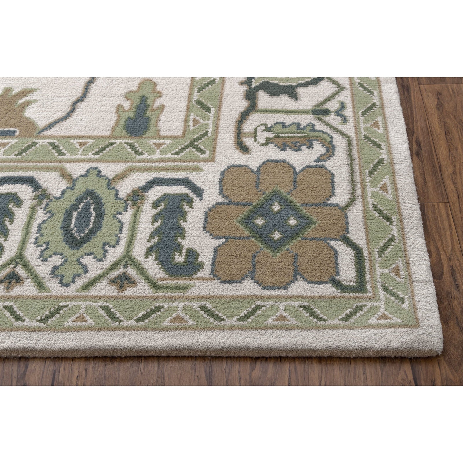 Clara Ivory Wool Handknotted handknotted wool rug Organic Weave Shop