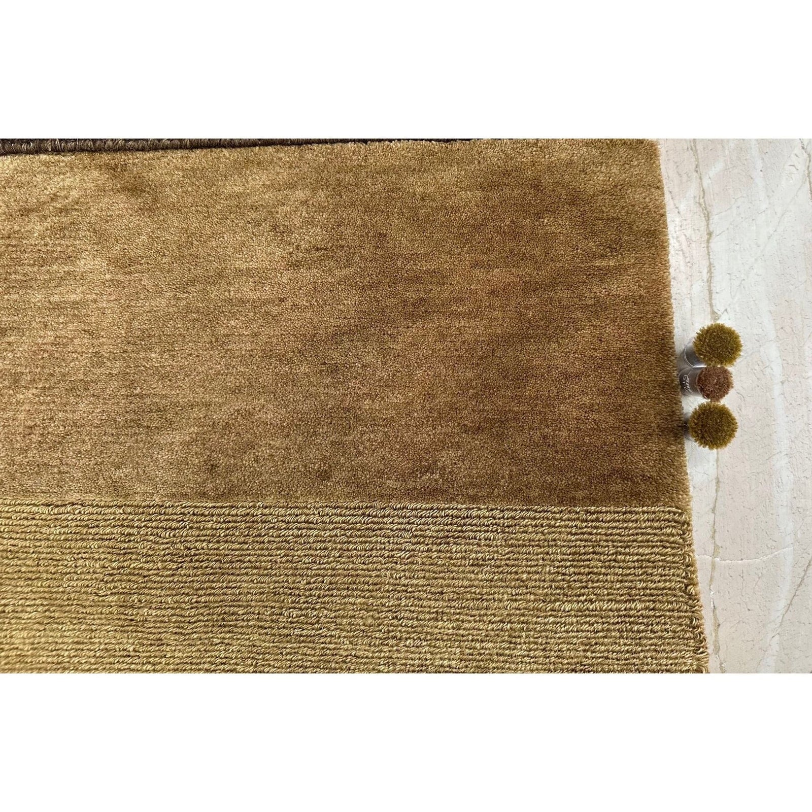 Diana Ivory Tibetan Handknotted Wool handknotted tibetan 60 knot Organic Weave Shop