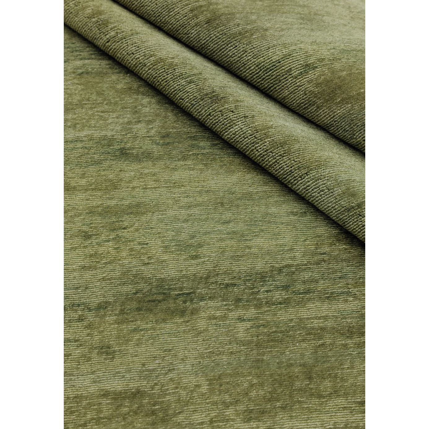 Diana Solid Handknotted Wool - 8 colors Rugs Organic Weave Shop 6'x9' Fern Green