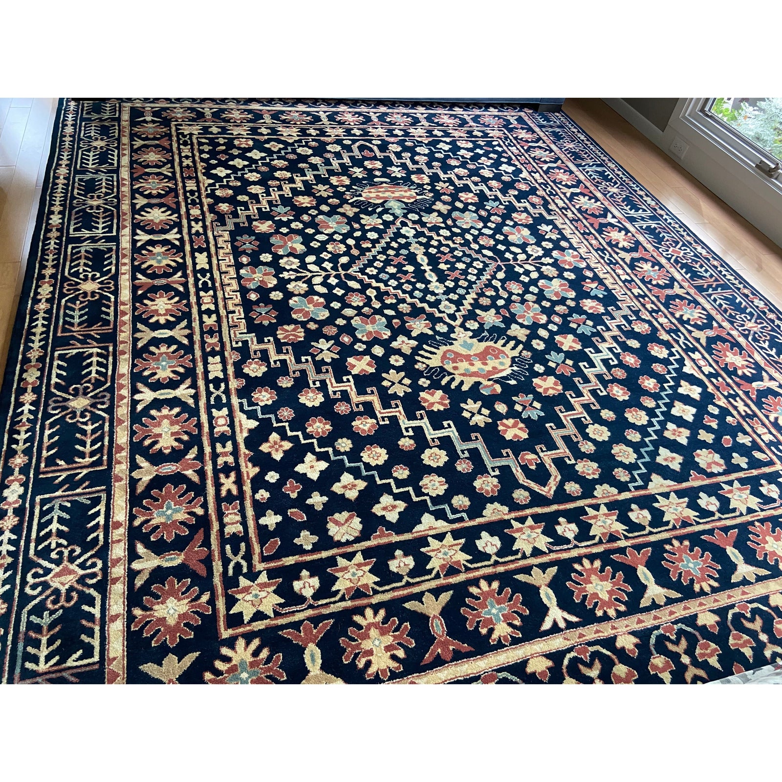 Broadway Handknotted Persian Knot handknotted tibetan 60 knot Organic Weave Shop