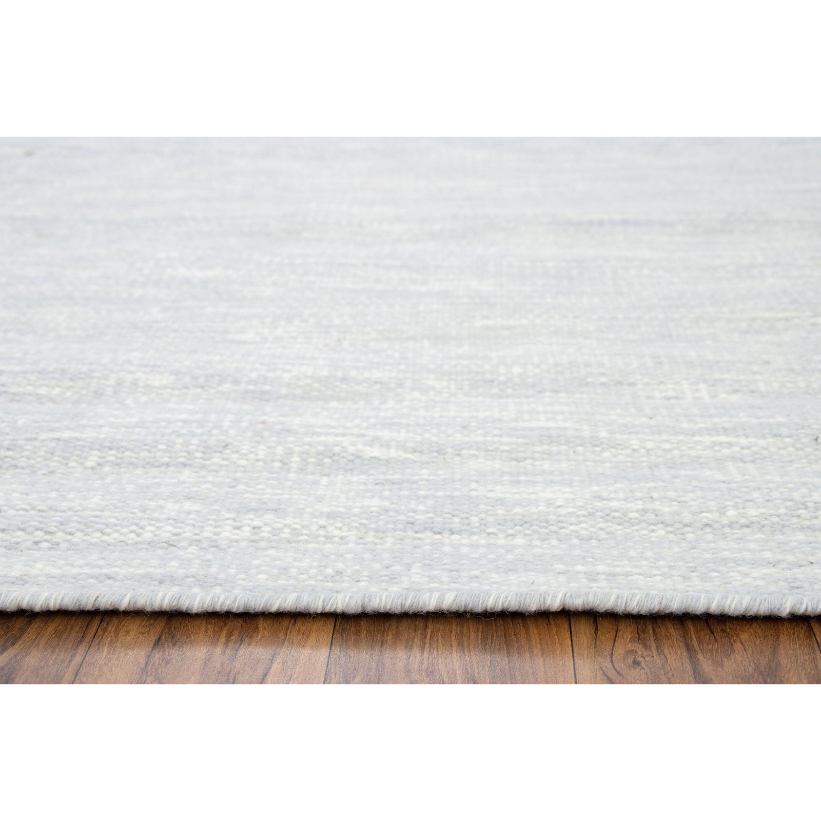 Strie Wool Flatweave Grey wool flatweave Organic Weave Shop
