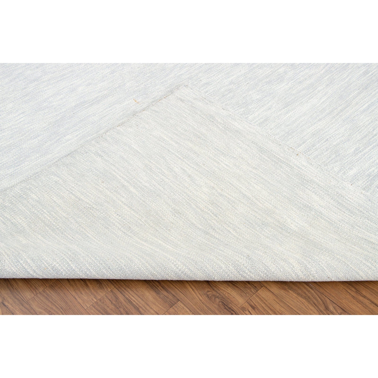 Strie Wool Flatweave Grey wool flatweave Organic Weave Shop