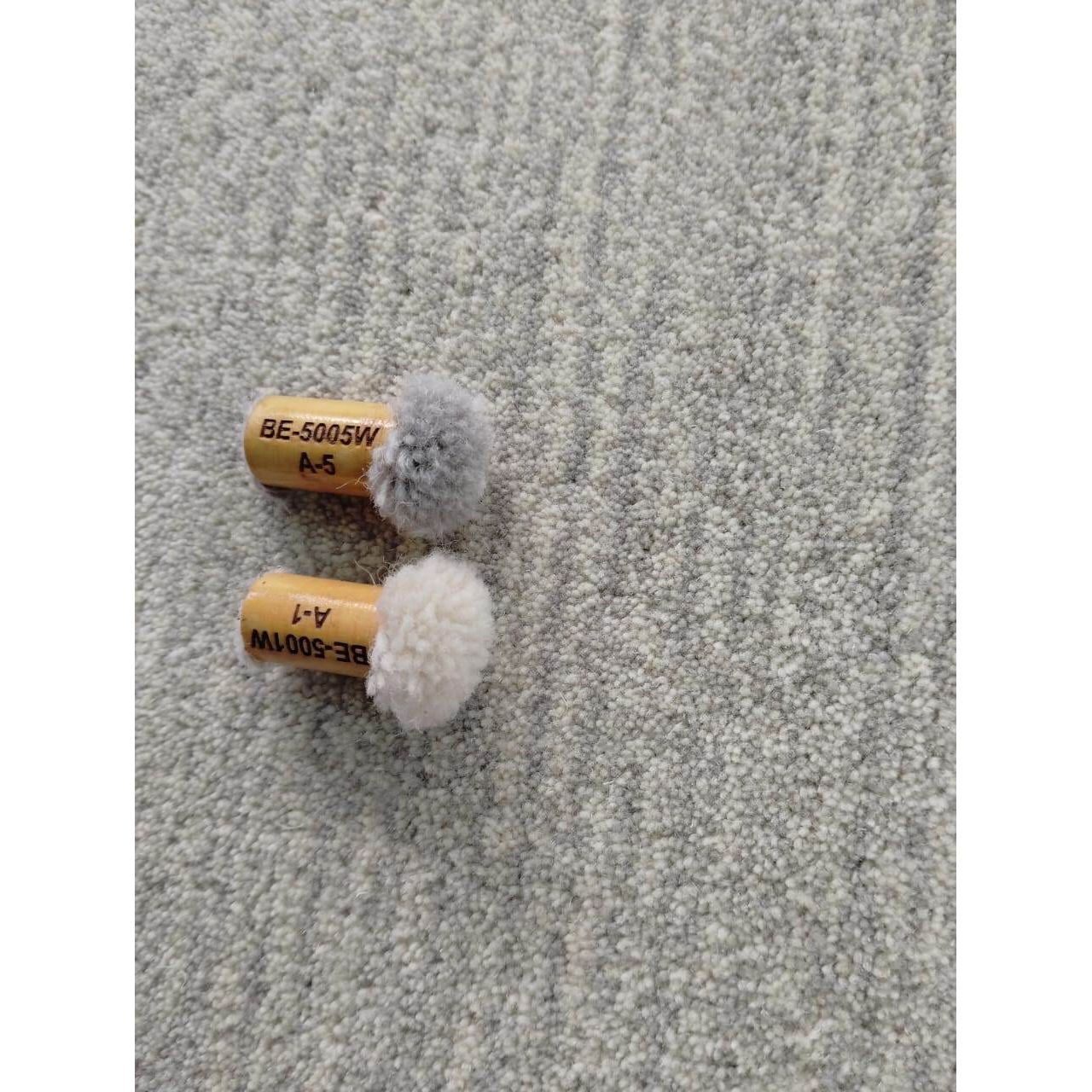 Signature Solid Strie Wool Grey handtufted wool Organic Weave Shop
