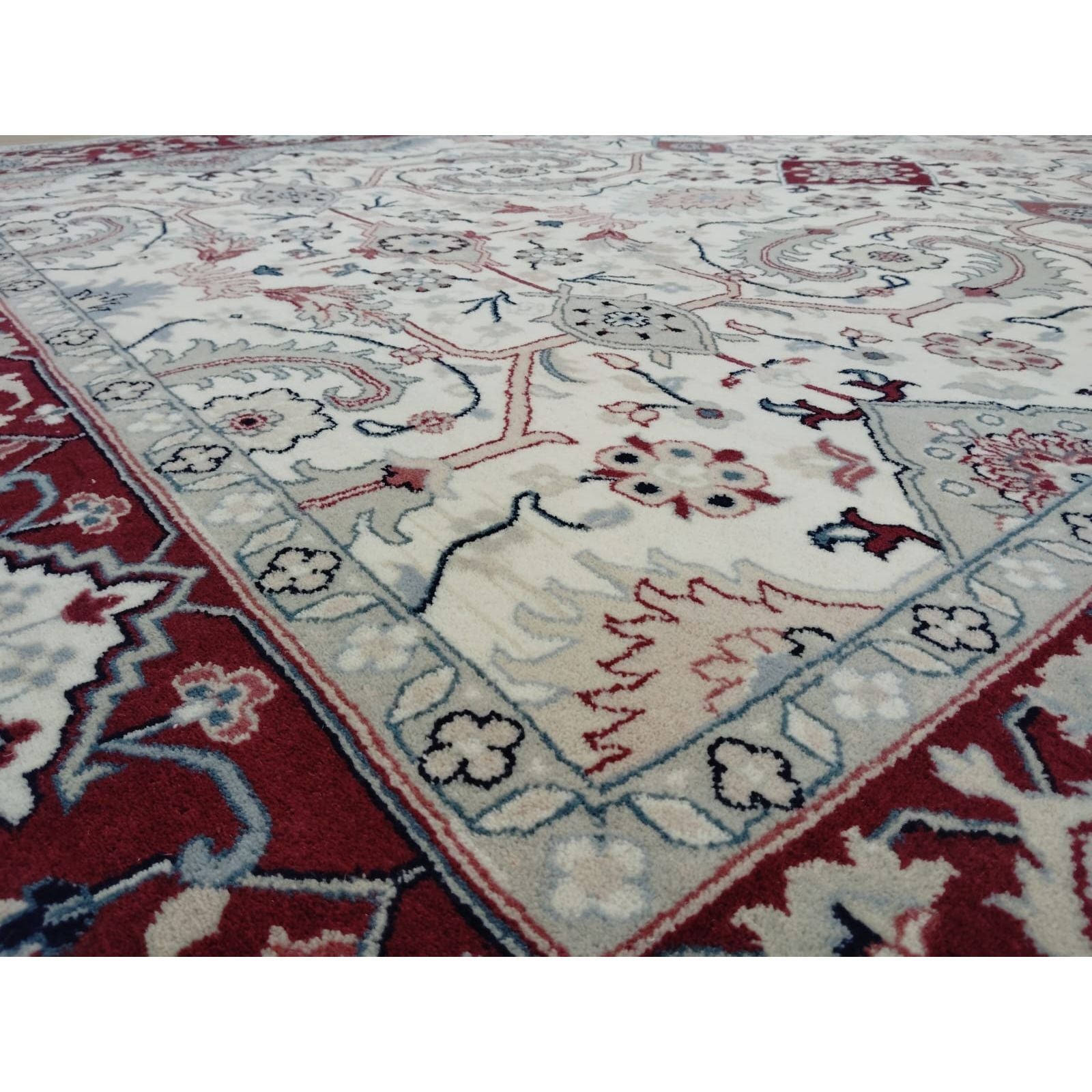 Annecy Handknotted Persian Knot handknotted tibetan 60 knot Organic Weave Shop