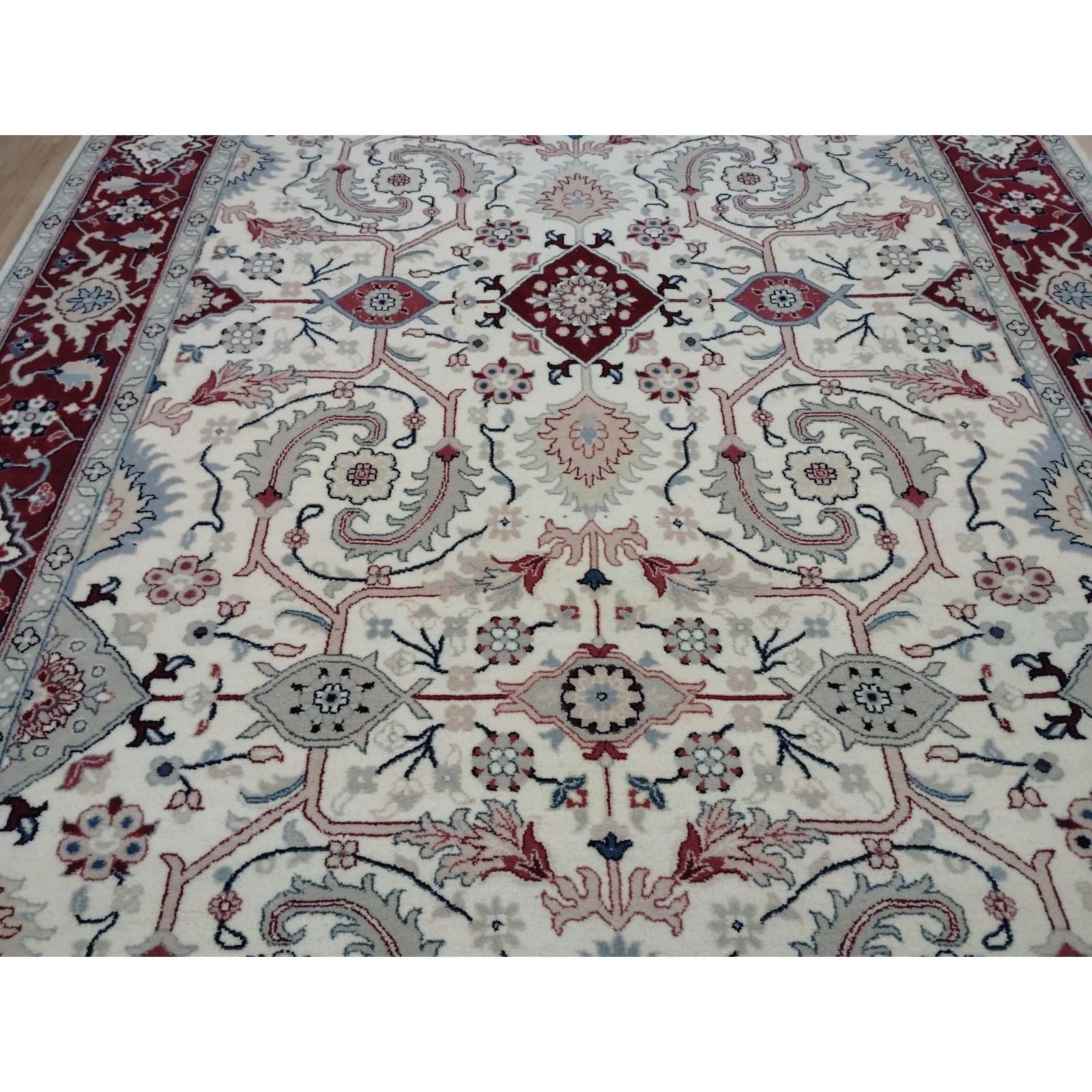 Annecy Handknotted Persian Knot handknotted tibetan 60 knot Organic Weave Shop