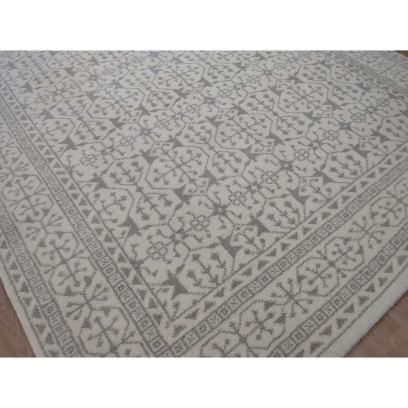 Middleton Taupe Handknotted handknotted tibetan 60 knot Organic Weave Shop