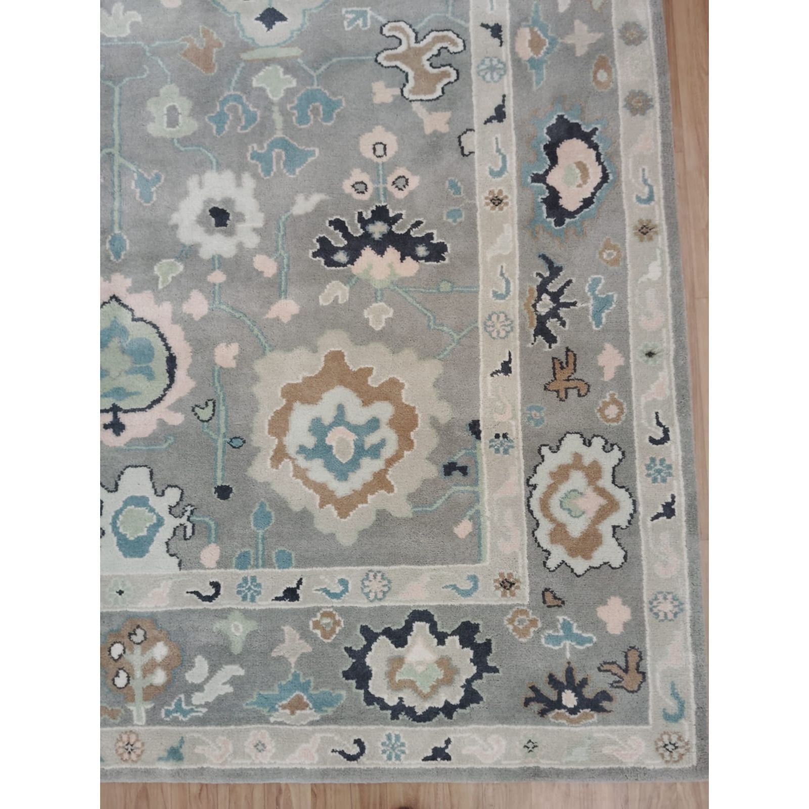 Claridge Grey Wool Handknotted Rugs Organic Weave Shop 6x9