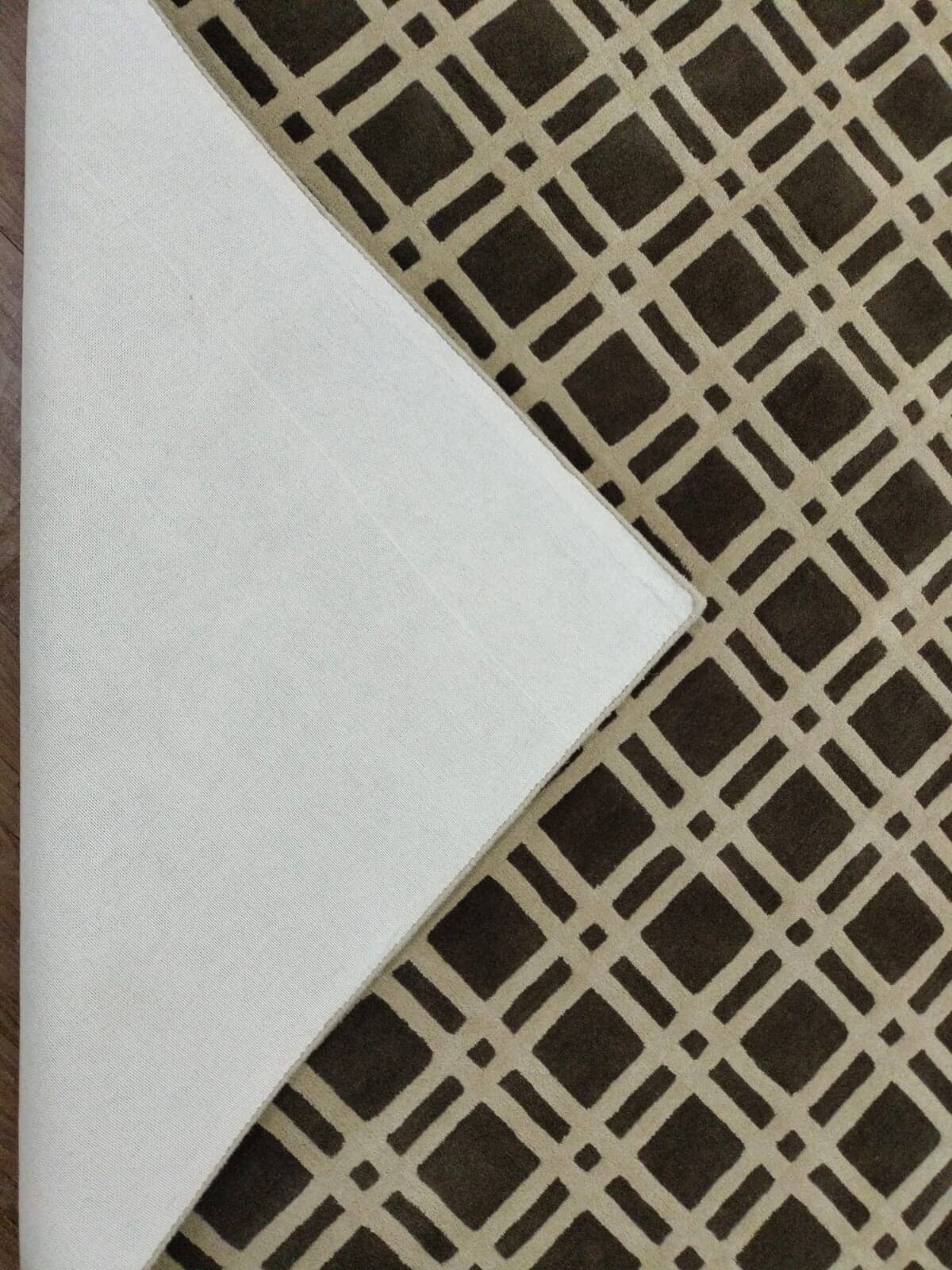 On The Grid Handknotted Wool - 2 Colors Rugs Organic Weave Shop