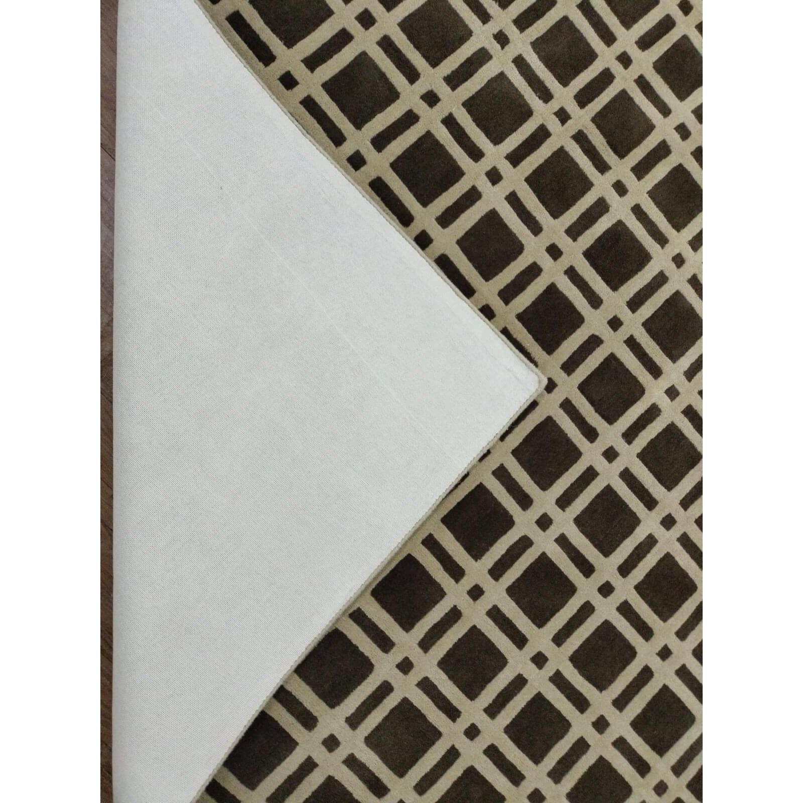 On The Grid Handknotted Wool - 2 Colors Rugs Organic Weave Shop