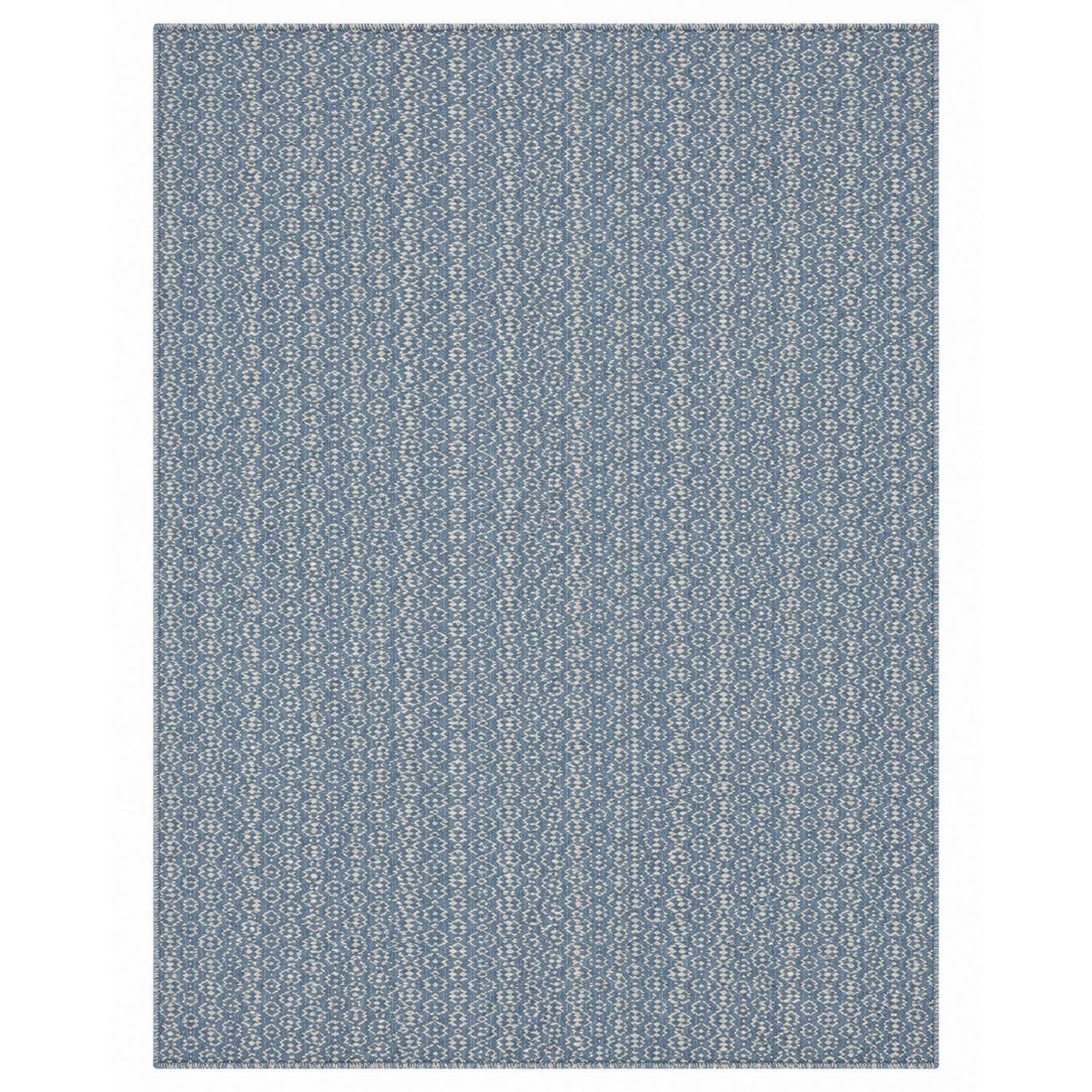 Marbella Blue Wool Flatweave wool flatweave Organic Weave Shop