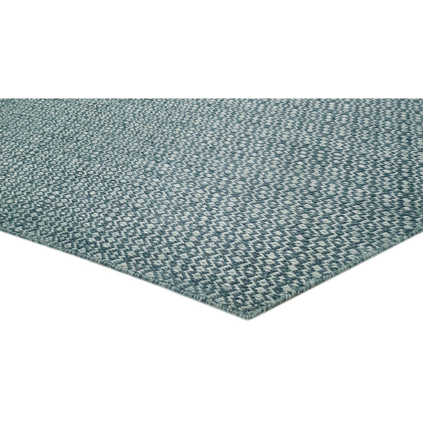 Marbella Blue Wool Flatweave wool flatweave Organic Weave Shop