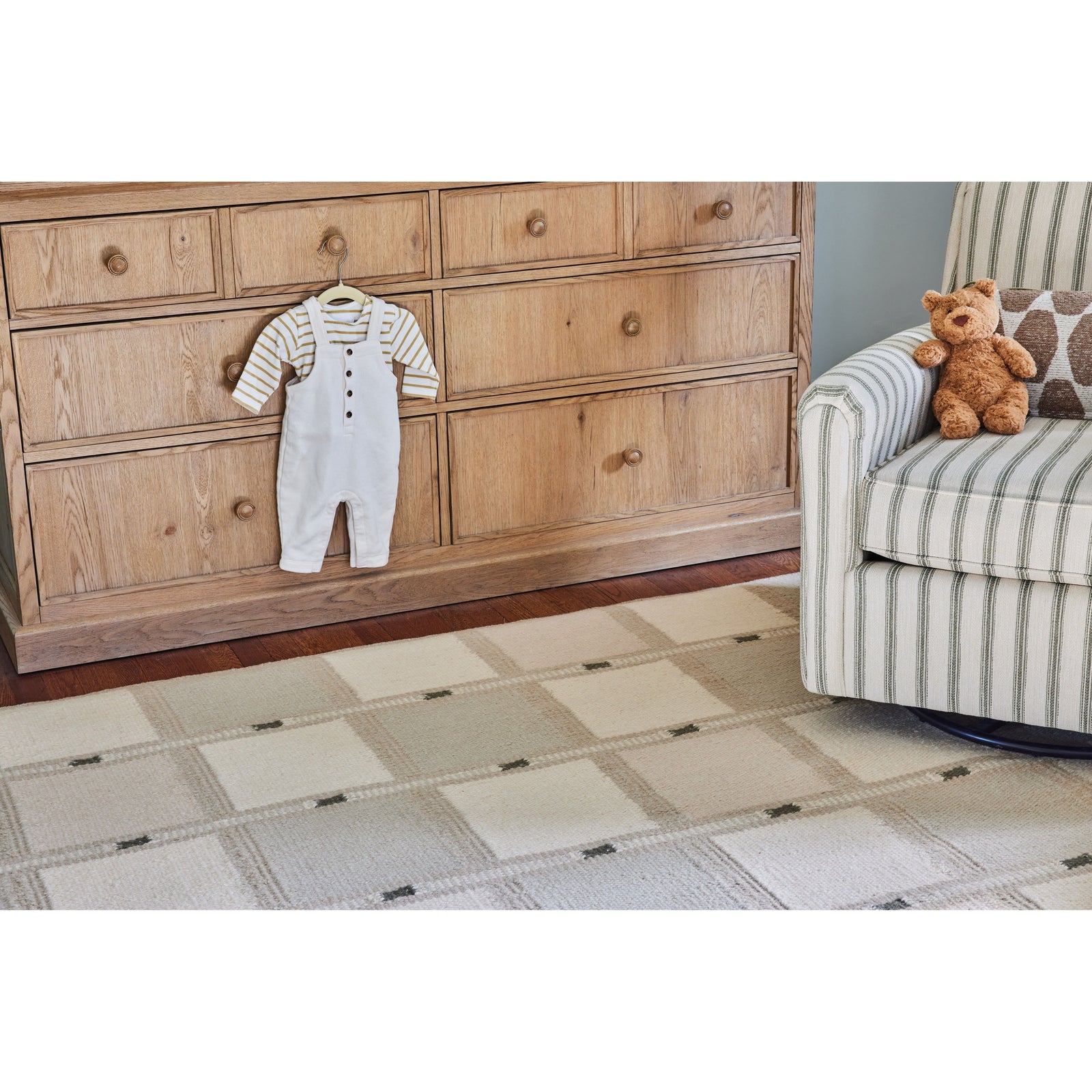 Ferriss Wool Flatweave Neutral wool flatweave Organic Weave Shop