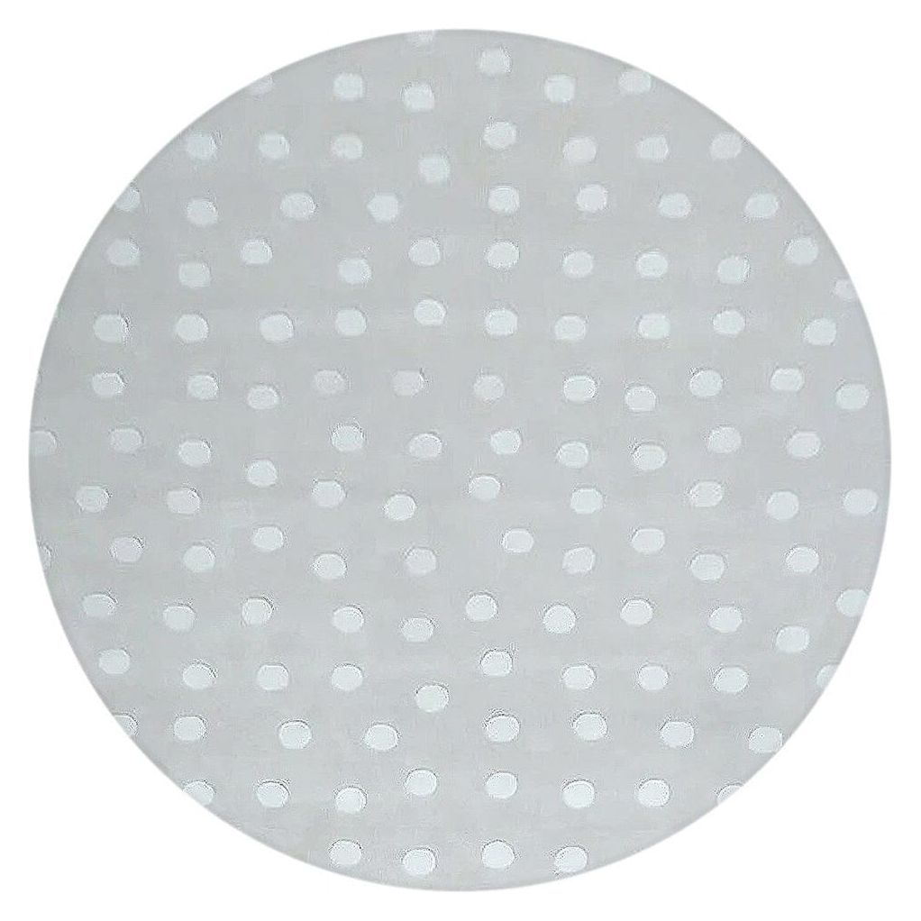 Polka Dot Wool Sand handtufted wool Organic Weave Shop 8' Round/Circle
