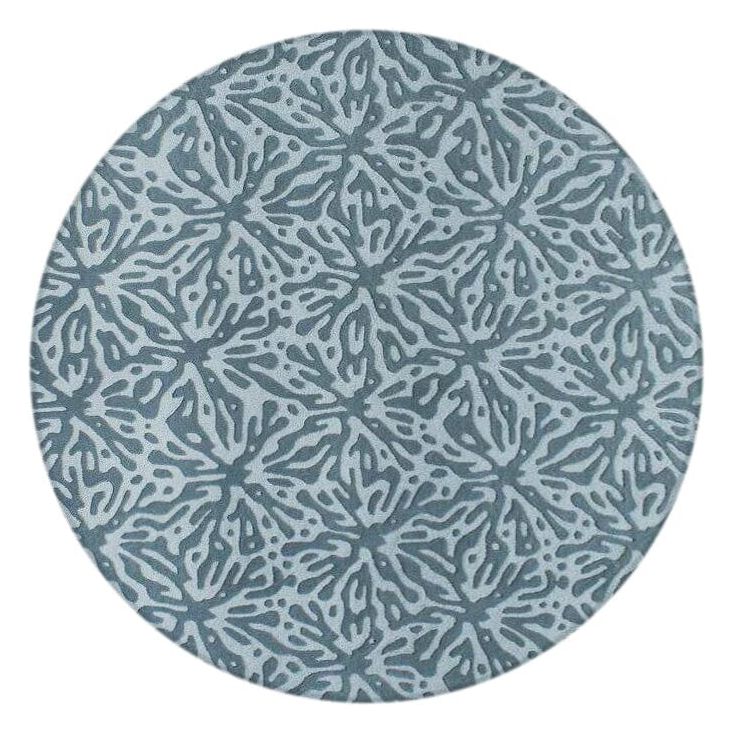Quinn Charcoal Wool handtufted wool Organic Weave Shop 6' Round/Circle Charcoal Grey