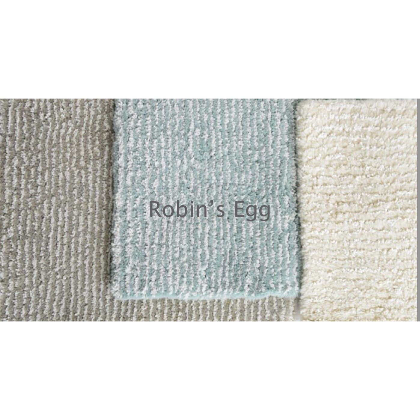 Seersucker Shag Handknotted - 12 Colors Rugs Organic Weave Shop 3' x 10' RUNNER Robin's Egg