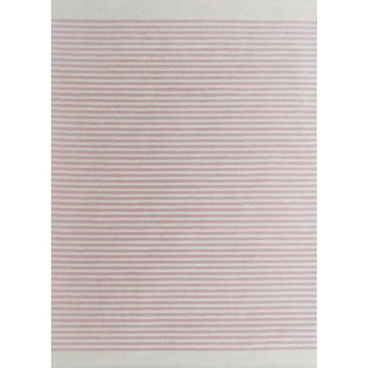 Sailor Stripe Pink Wool children's Organic Weave Shop 5'x7'