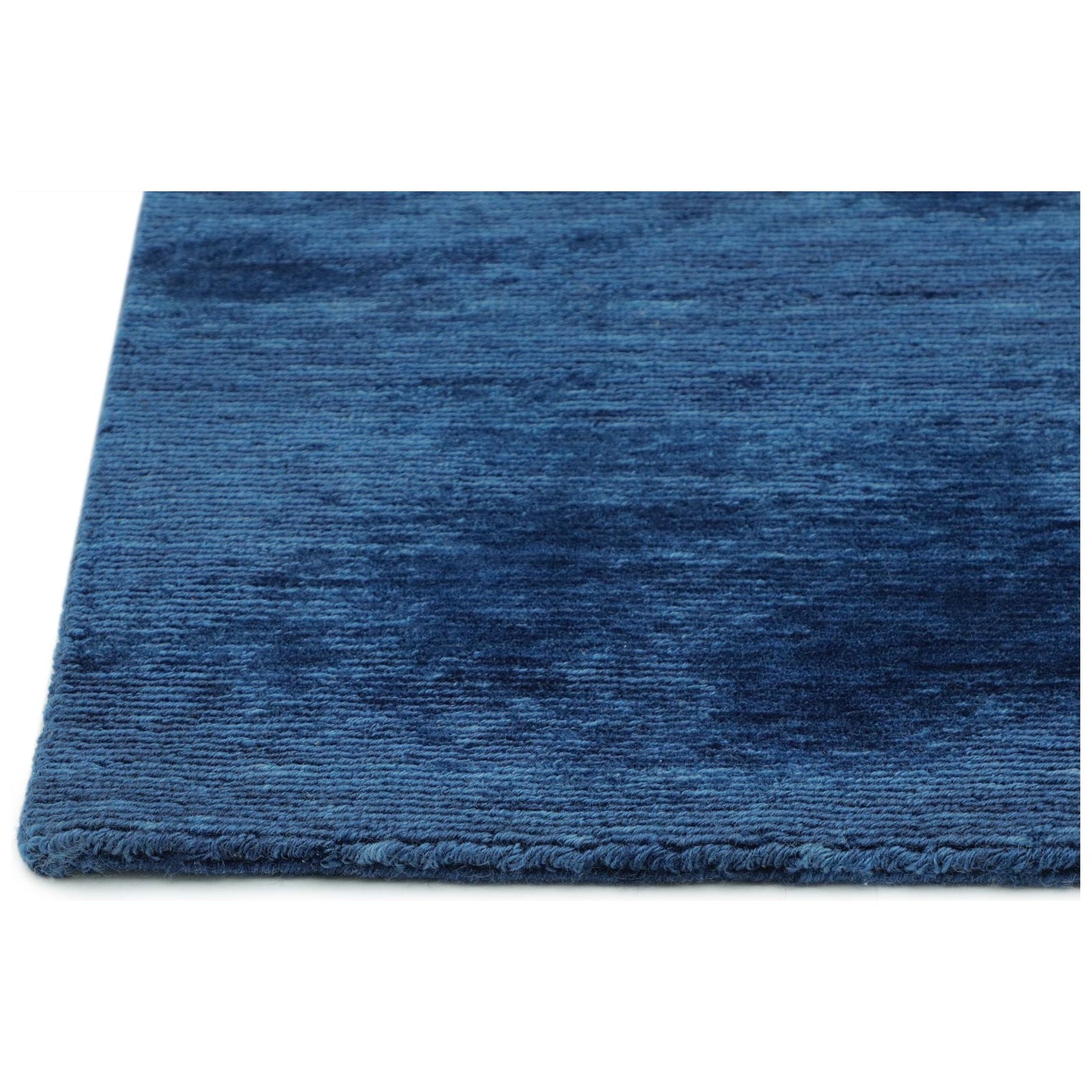 Diana Solid Handknotted Wool - 8 colors Rugs Organic Weave Shop 3x10 Runner Blue