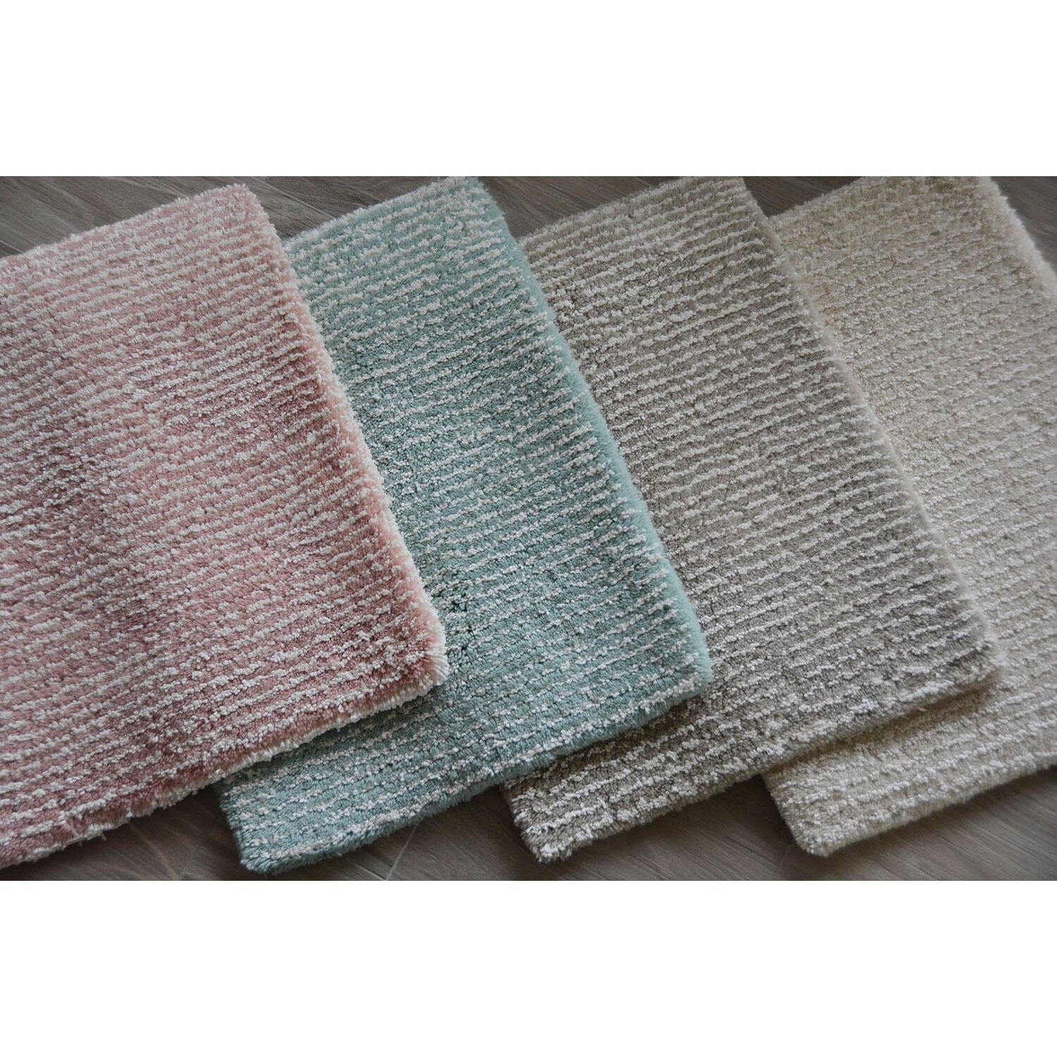 Seersucker Wool+Cotton Shag - 12 Colors handtufted wool + cotton shag Organic Weave Shop