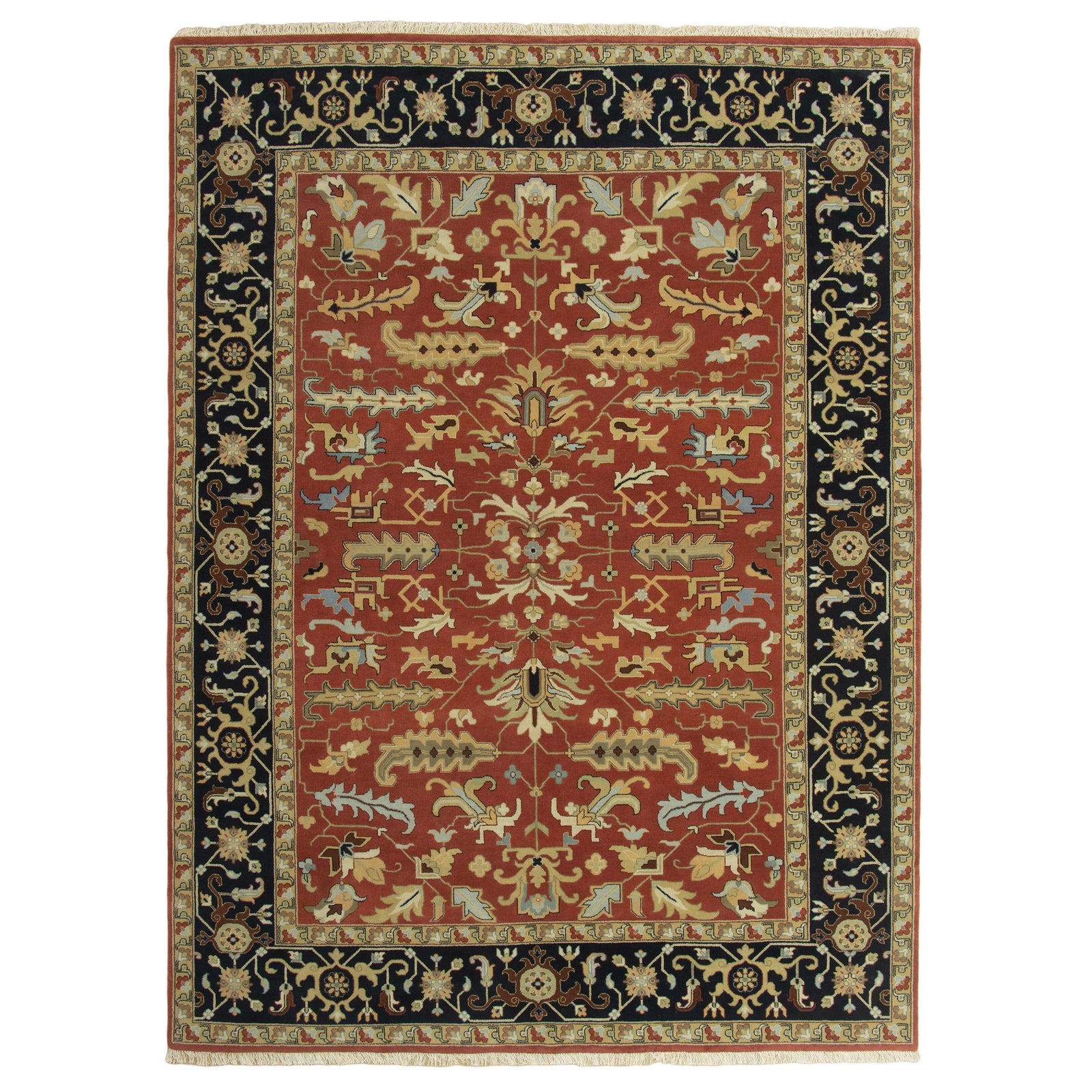 Sicily Handknotted Persian Knot handknotted tibetan 60 knot Organic Weave Shop 6x9