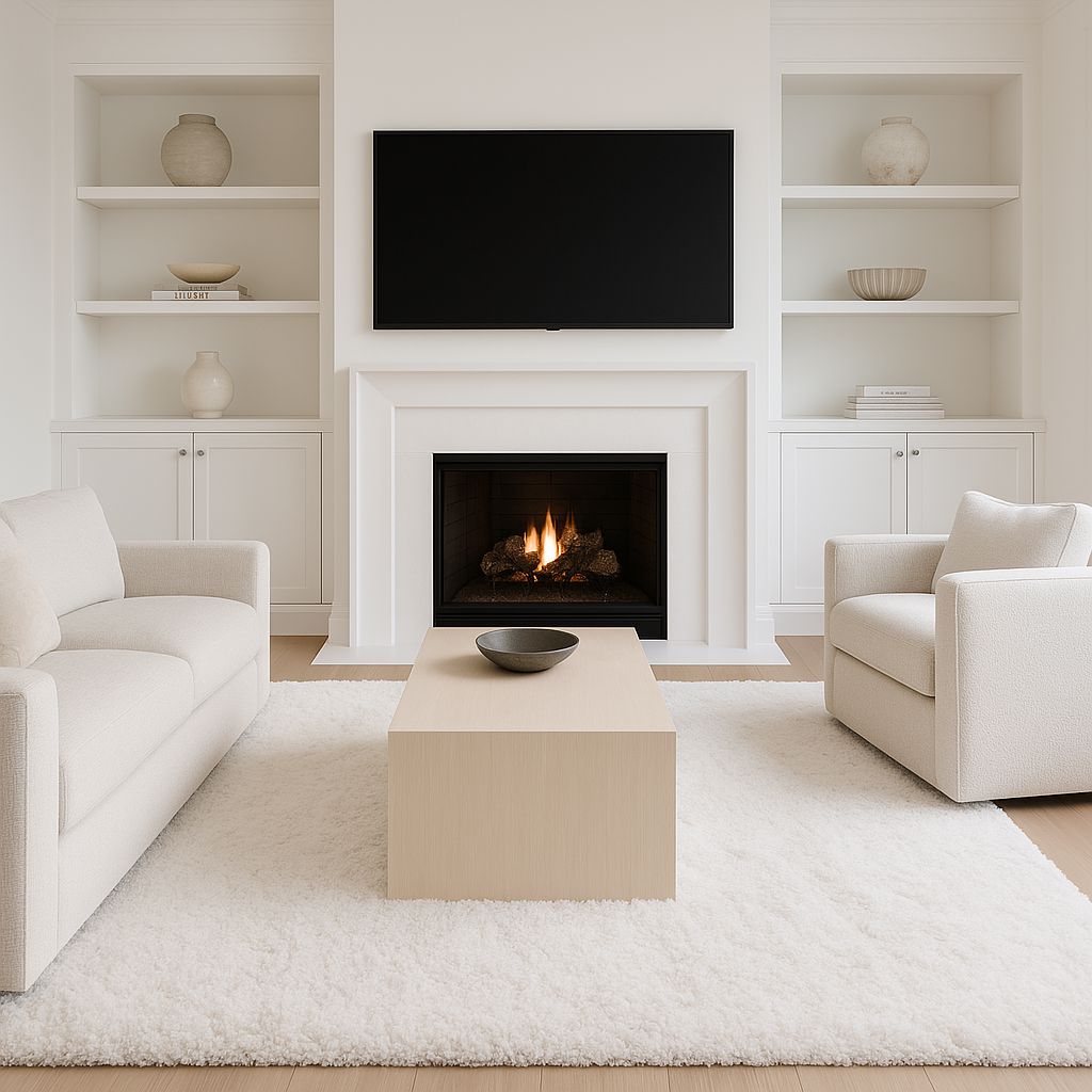 Signature Shag Ivory Cotton Shag cotton rug Organic Weave Shop