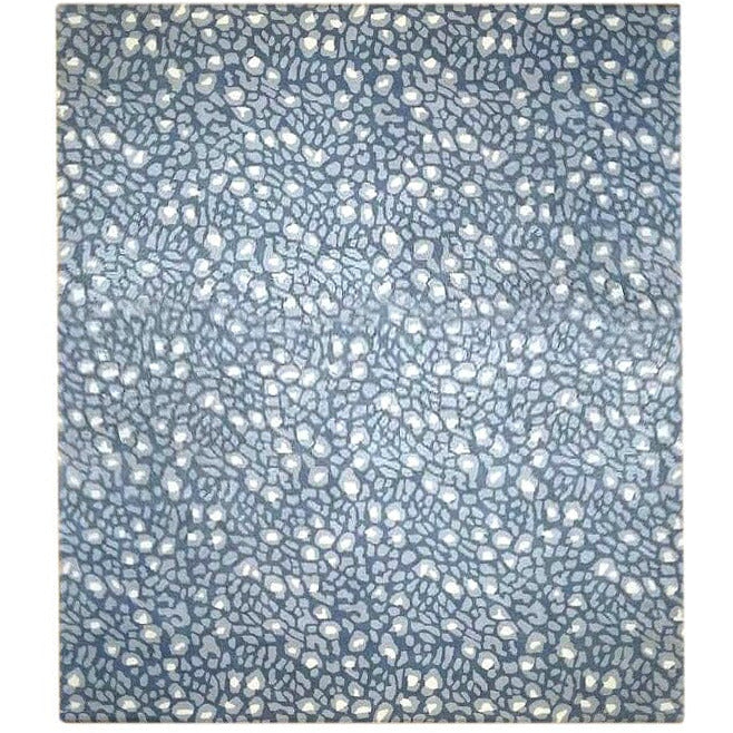 Stained Glass Wool handtufted wool Organic Weave Shop 3' x 10' RUNNER Grey
