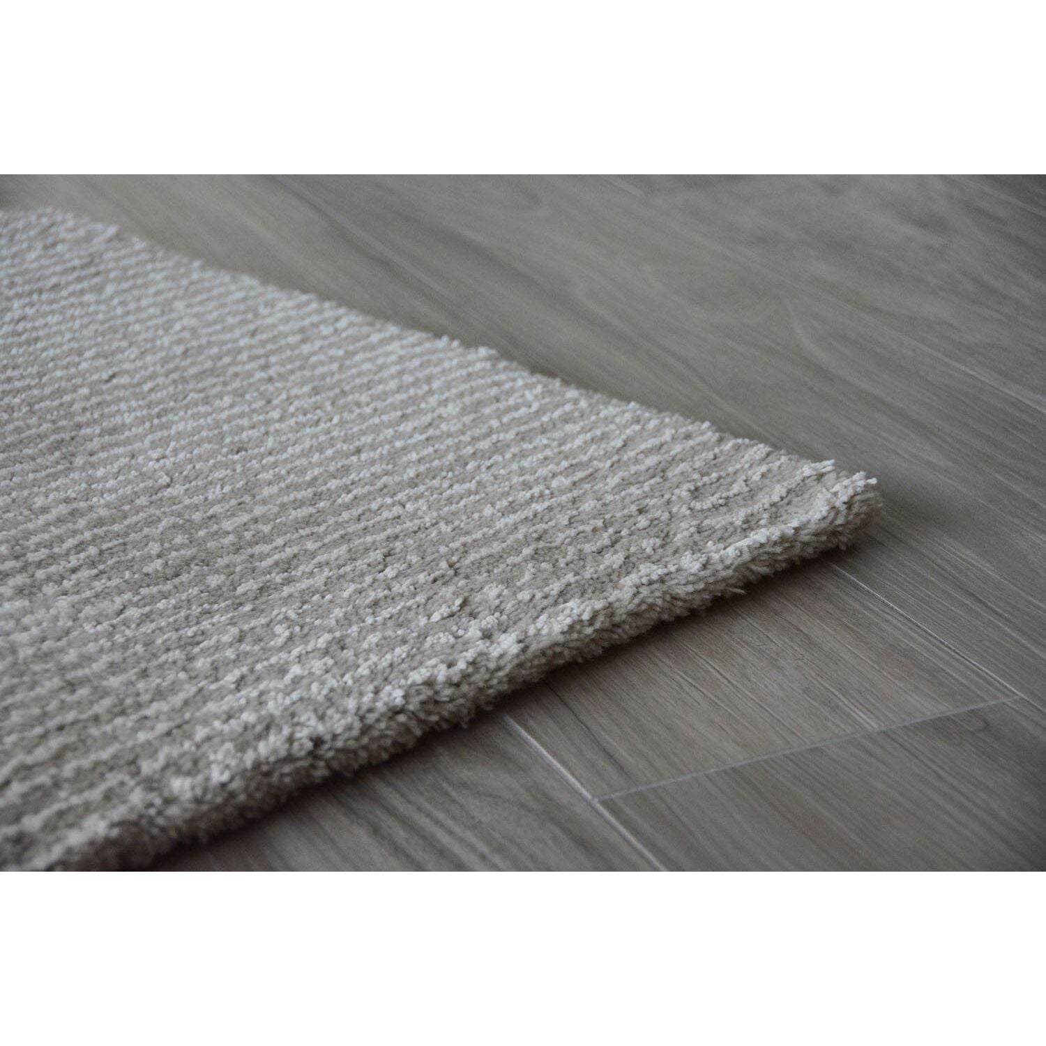 Seersucker Shag Handknotted - 12 Colors Rugs Organic Weave Shop 3' x 10' RUNNER Taupe