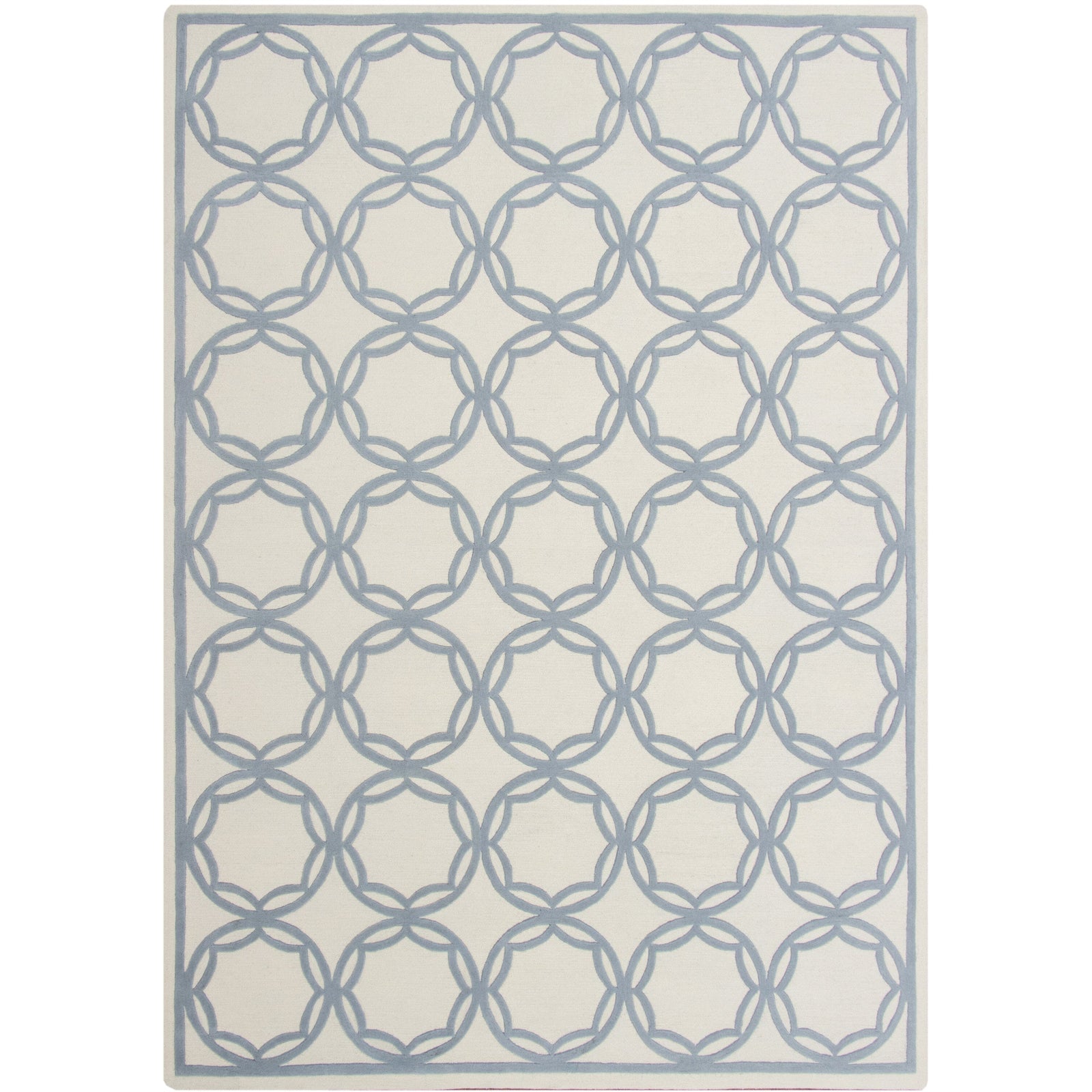 Trellis Ivory Grey Wool Organic Weave Shop 9x12