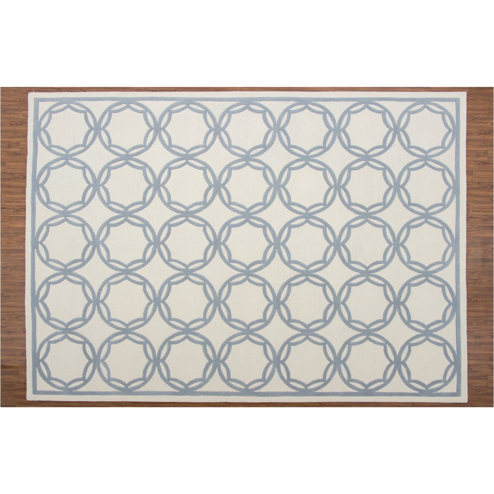 Trellis Ivory Grey Wool Organic Weave Shop