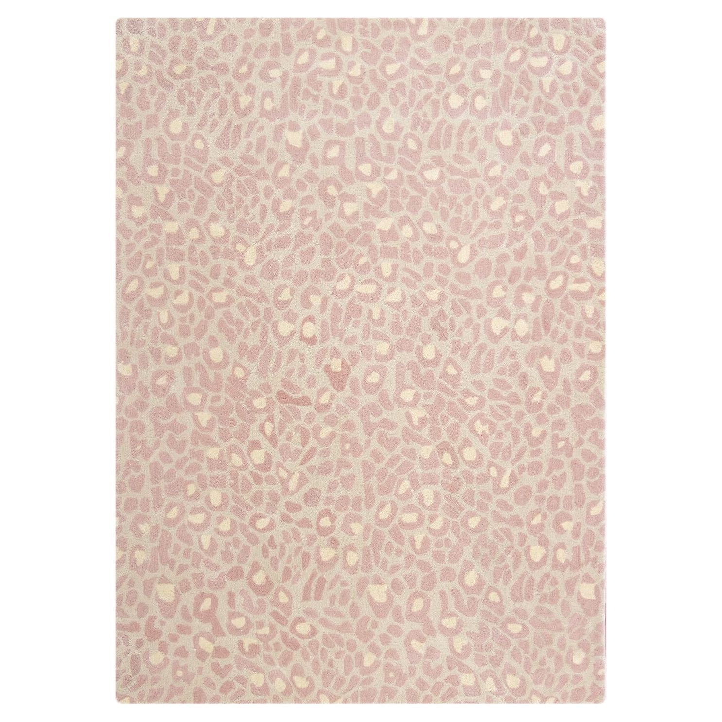 Wild One Pink Wool handtufted wool Organic Weave Shop