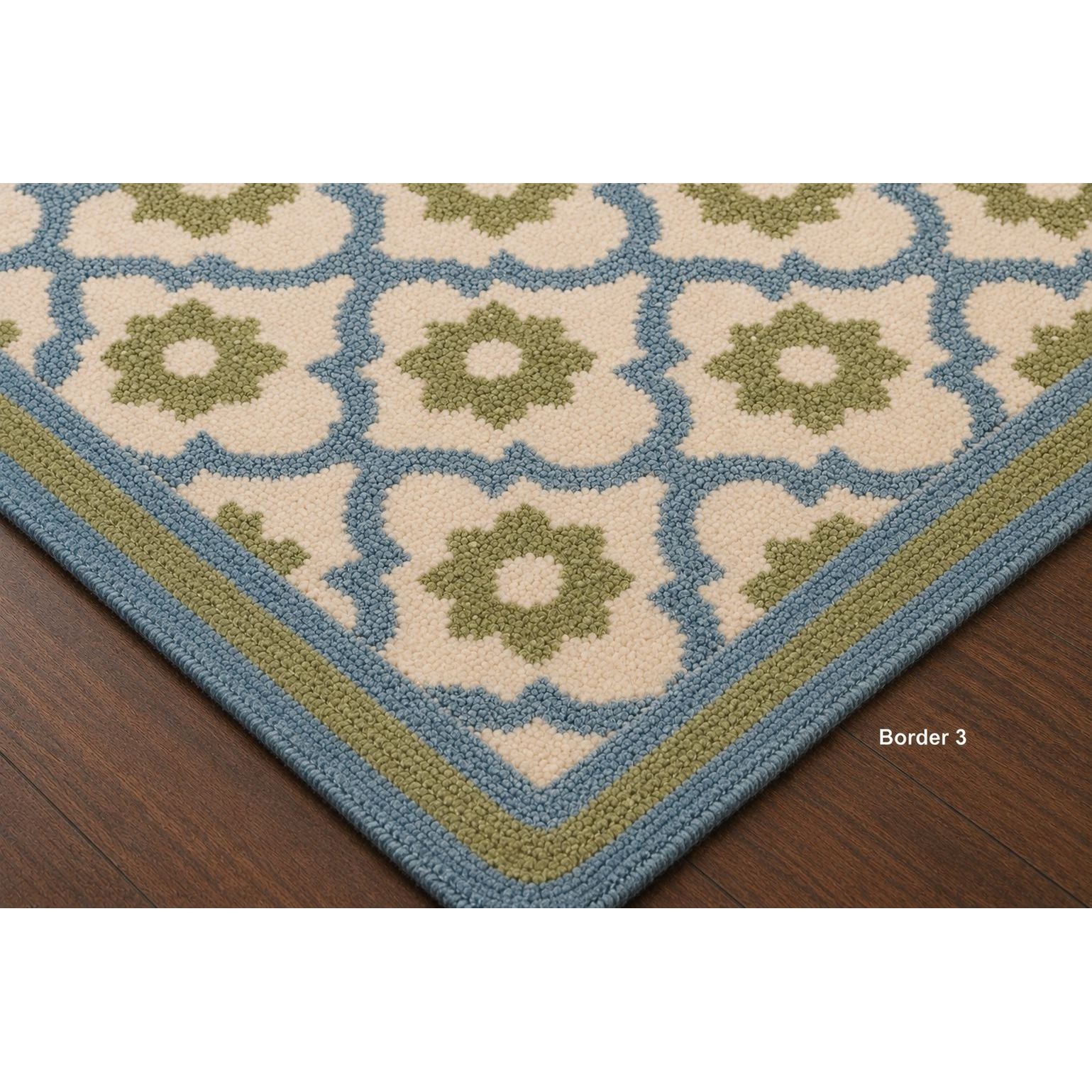 Kirsten Bedroom Handknotted in Wool handknotted tibetan 60 knot Organic Weave Shop 3x10 Runner Border 3