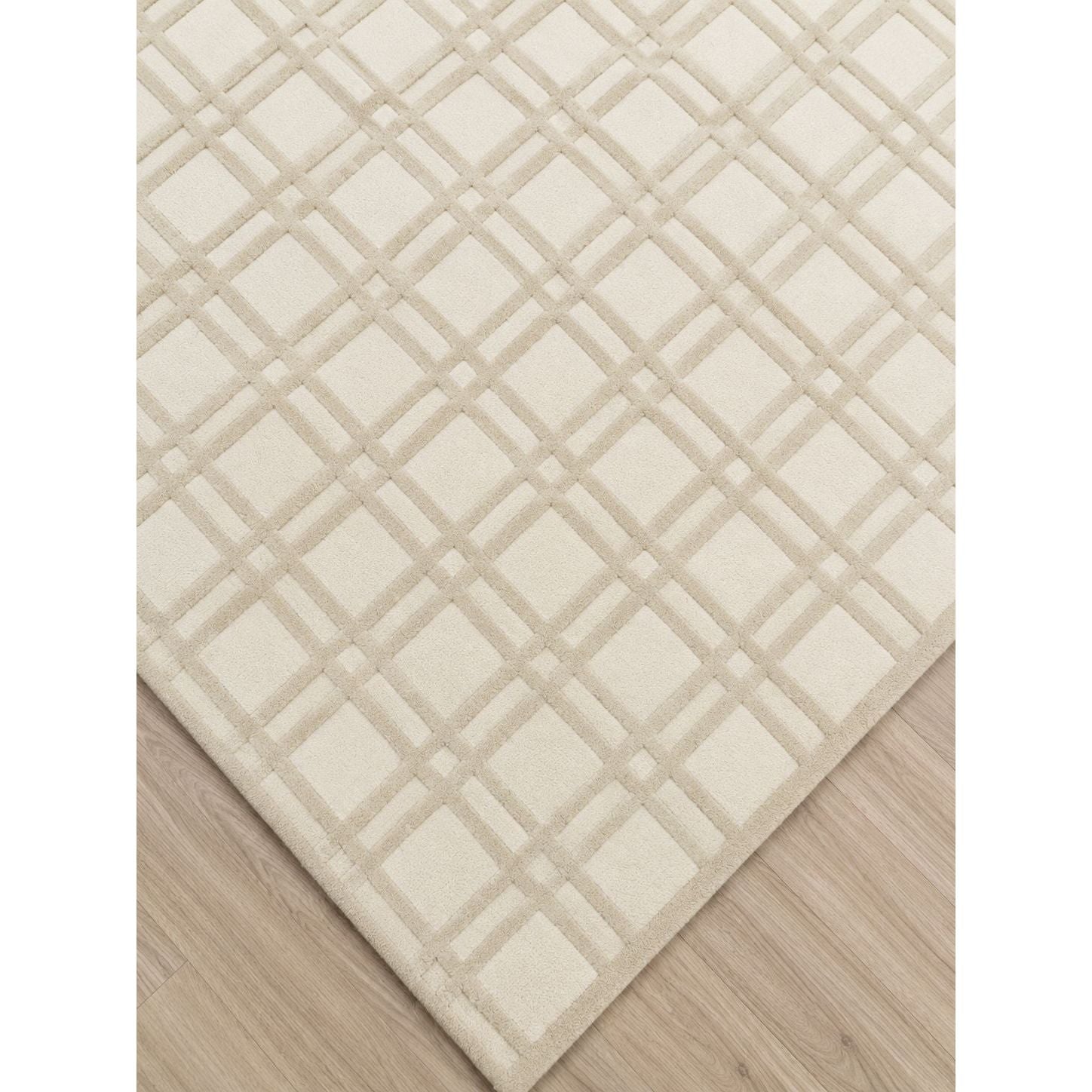 On The Grid Handknotted Wool - 2 Colors Rugs Organic Weave Shop