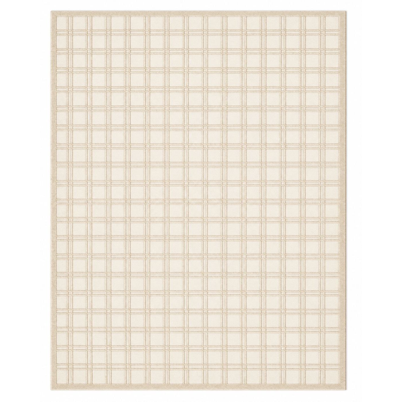 On The Grid Handknotted Wool - 2 Colors Rugs Organic Weave Shop 3'x10' Runner Neutral