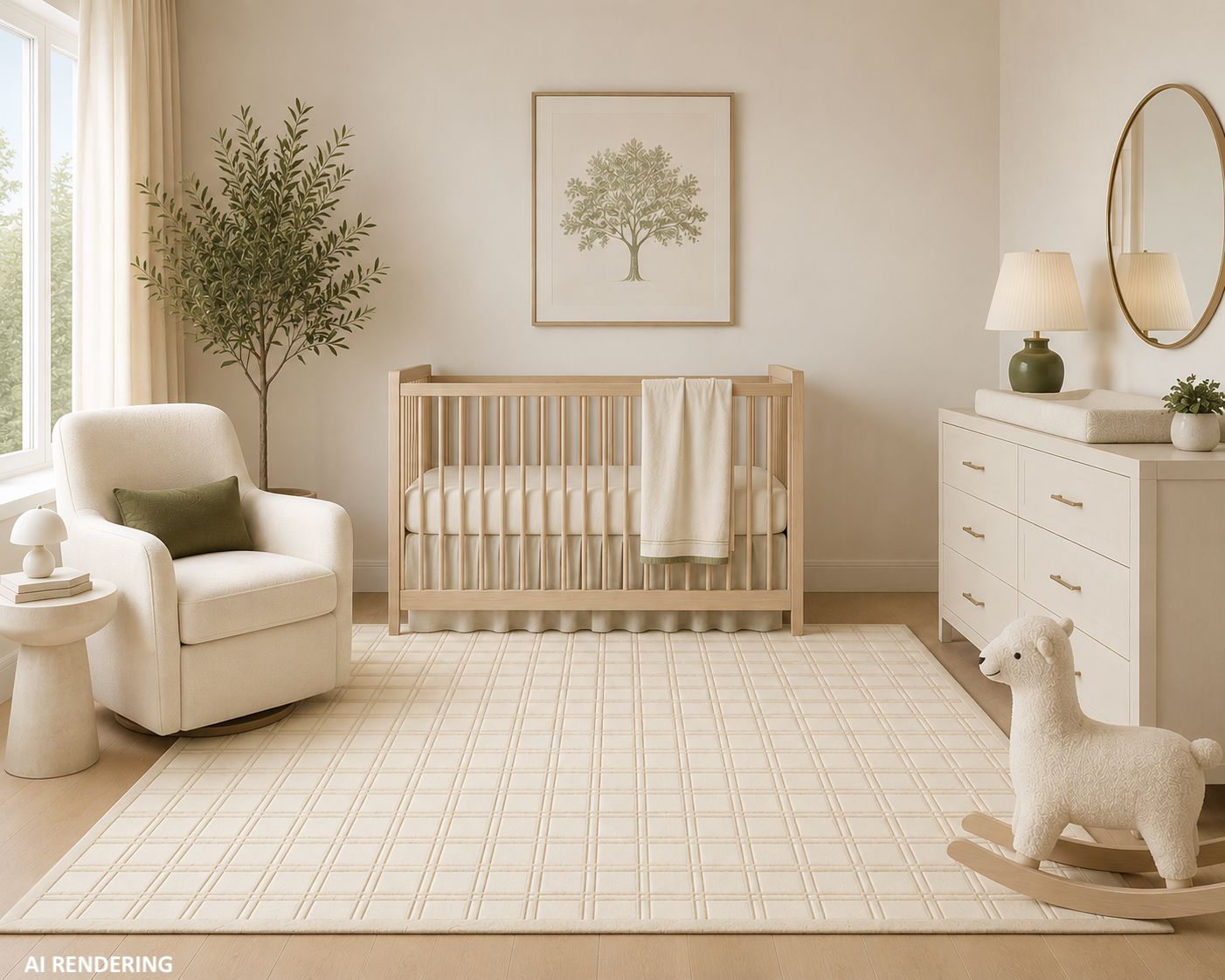 On The Grid Handknotted Wool - 2 Colors Rugs Organic Weave Shop
