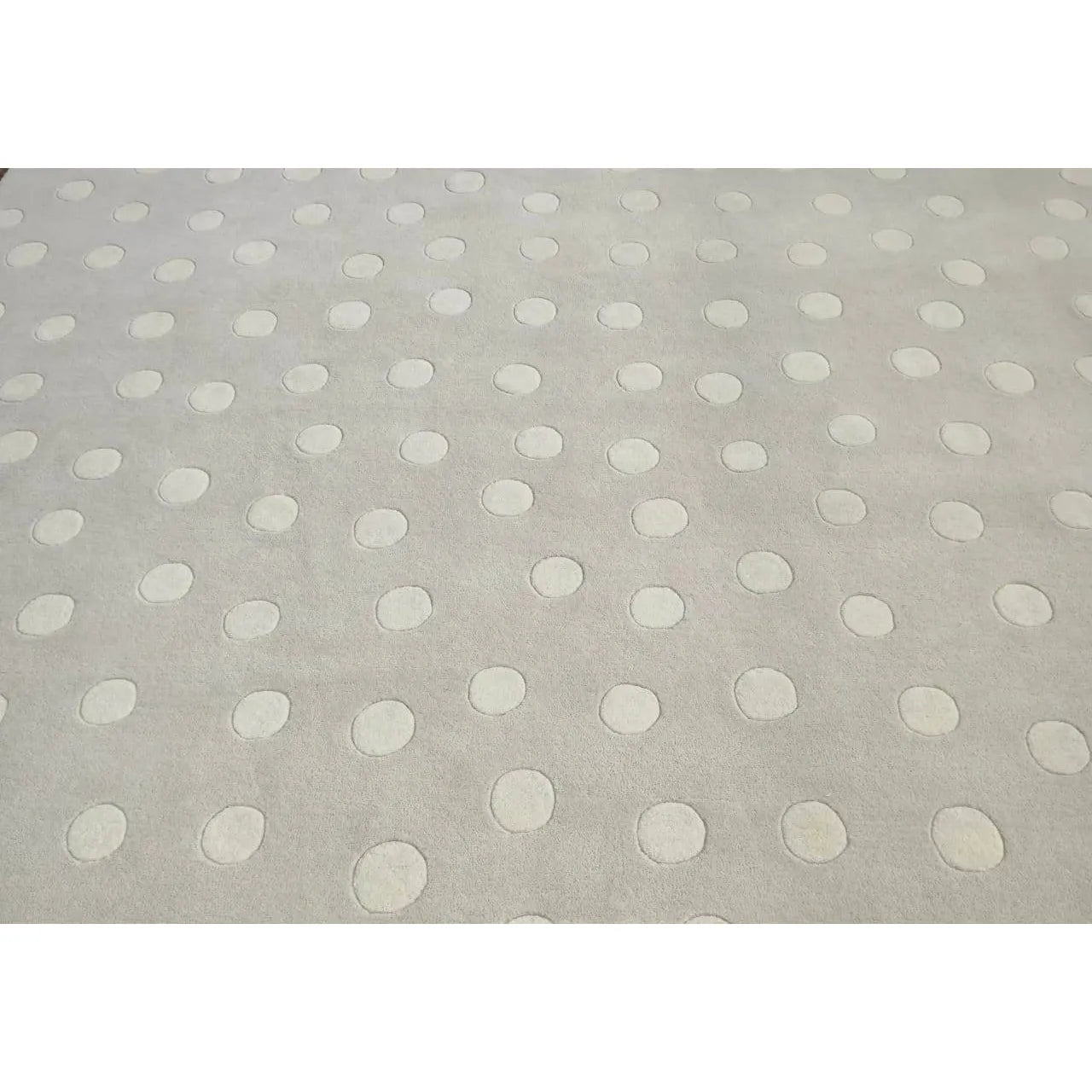 Polka Dot Wool Sand handtufted wool Organic Weave Shop