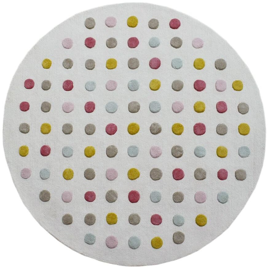 Pom Pom Party children's Organic Weave Shop 6' Circle/Round