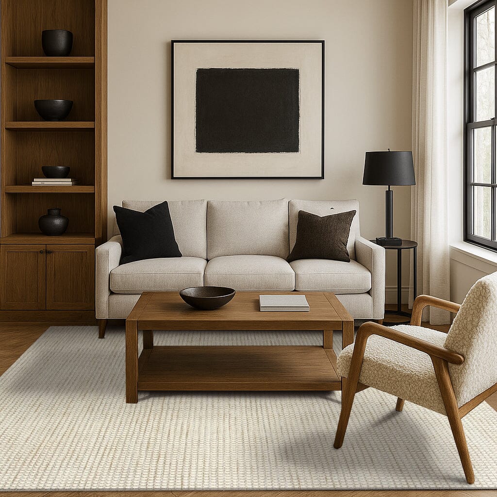 Whitney Taupe Wool Flatweave wool flatweave Organic Weave Shop