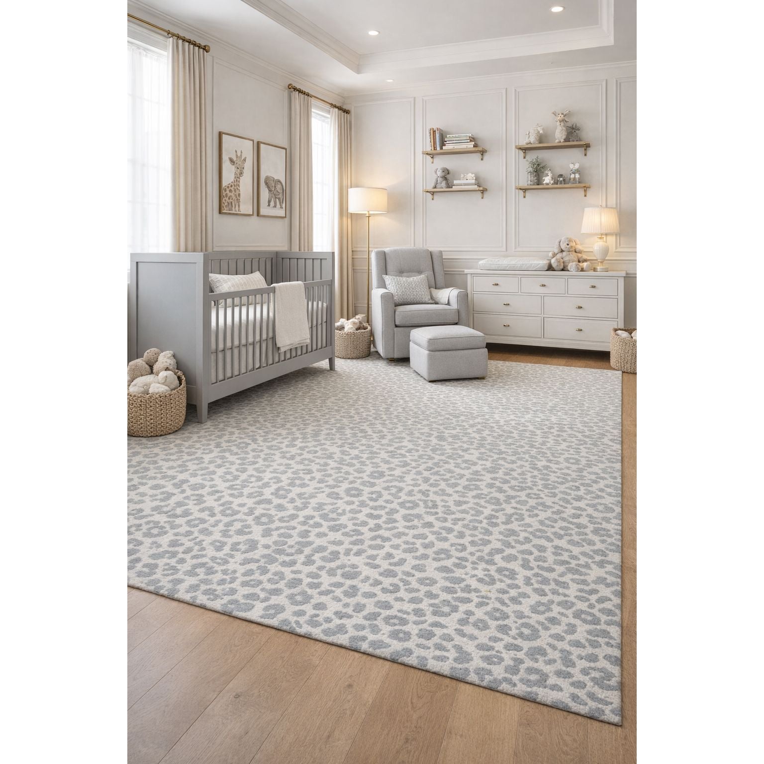 Wild One Grey Wool handtufted wool Organic Weave Shop