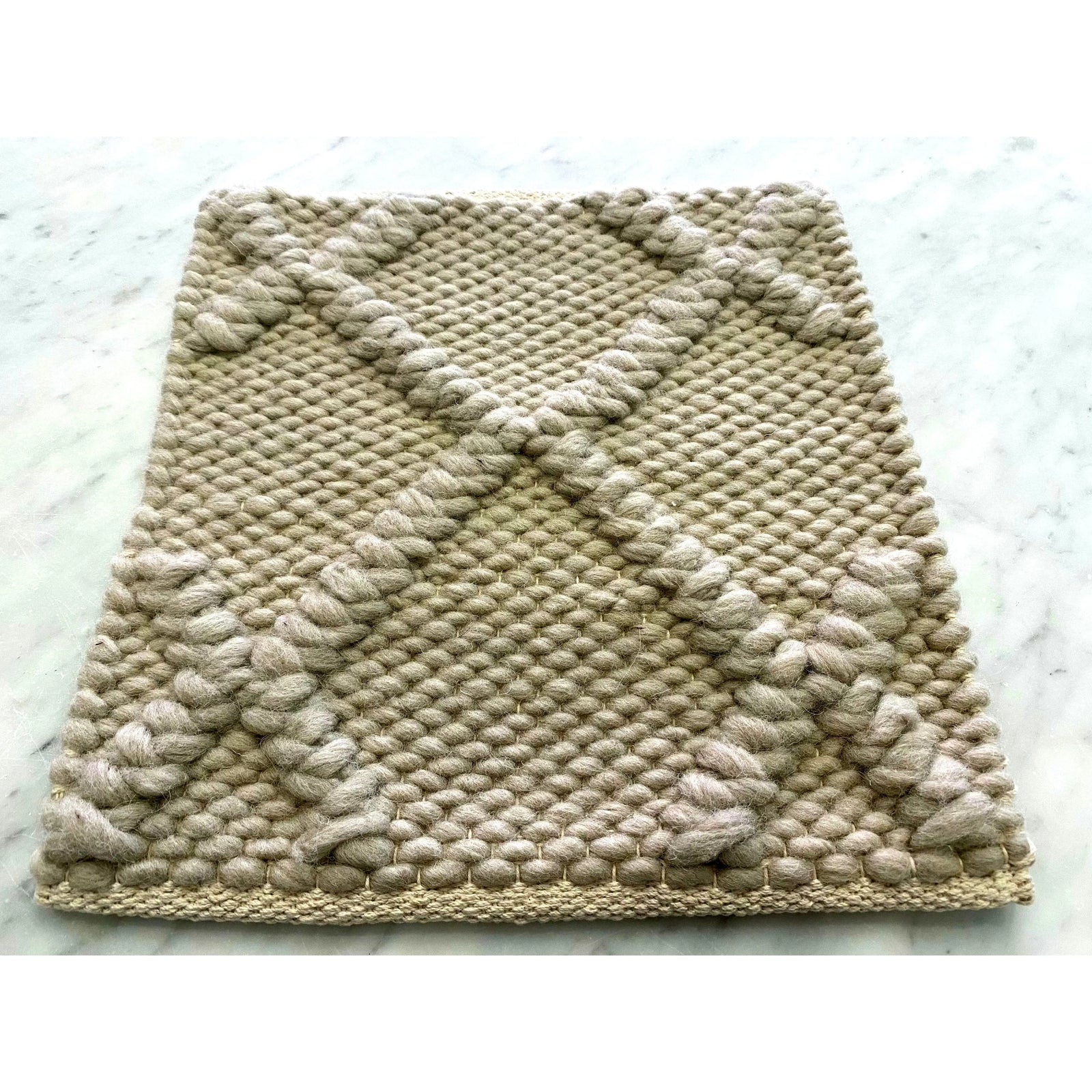 Amelia Mocha wool flatweave Organic Weave Shop 6x9 Mocha