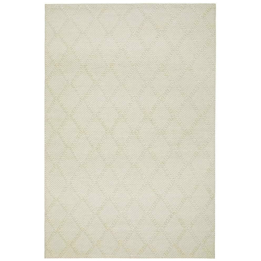 Amelia Ivory wool flatweave Organic Weave Shop