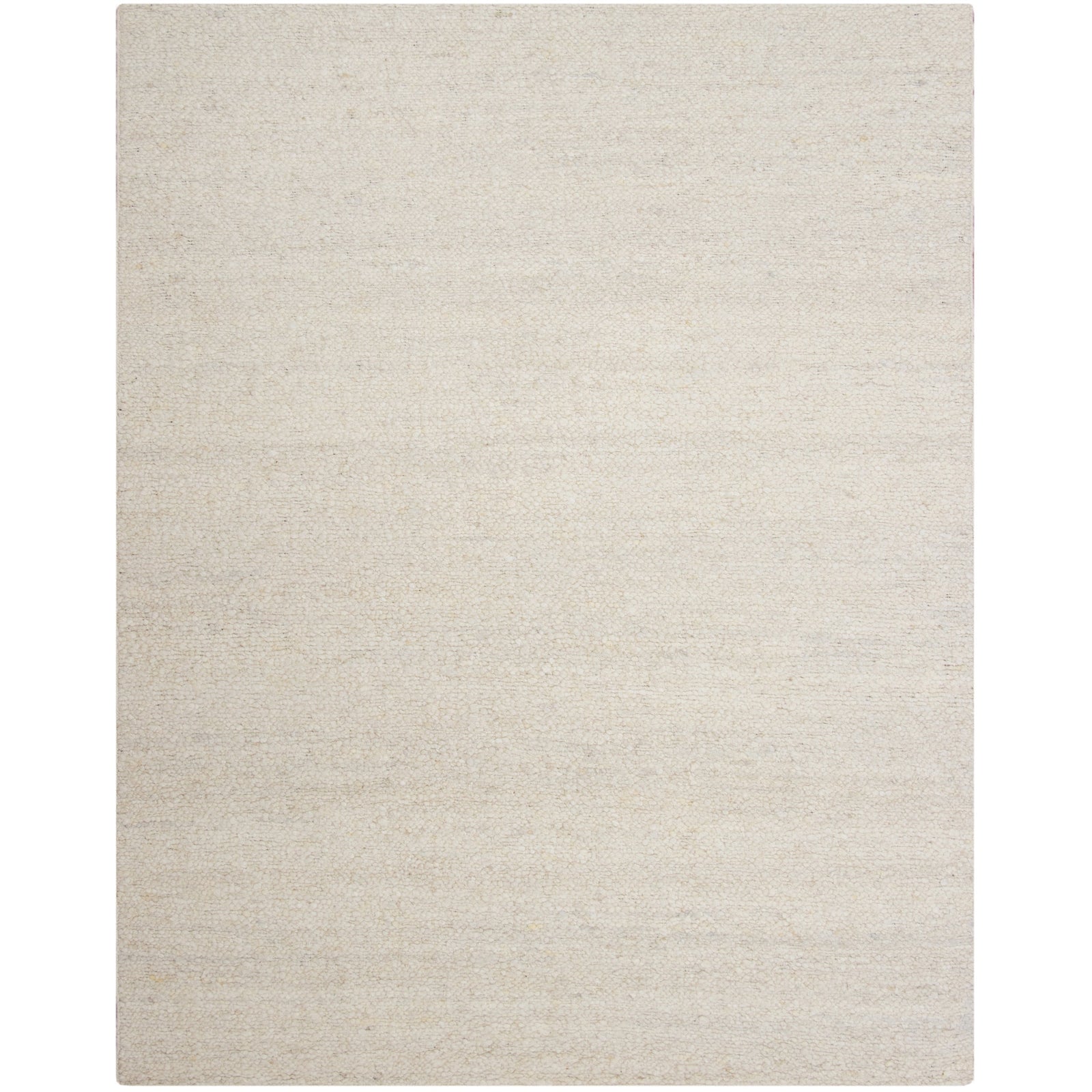 Boucle Ivory wool flatweave Organic Weave Shop