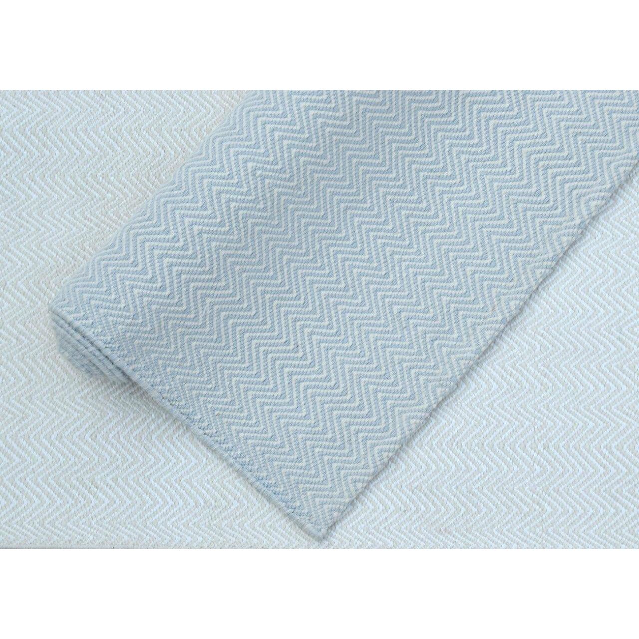 Herringbone wool flatweave Organic Weave Shop
