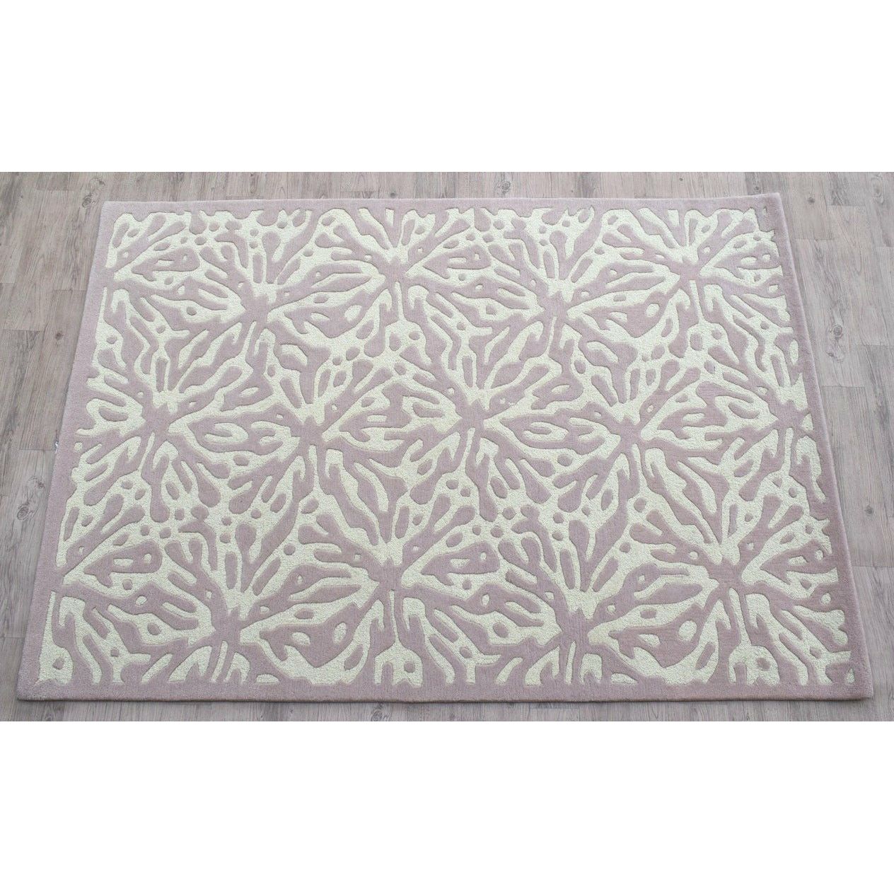 Quinn Pink Wool Rug handtufted wool Organic Weave Shop
