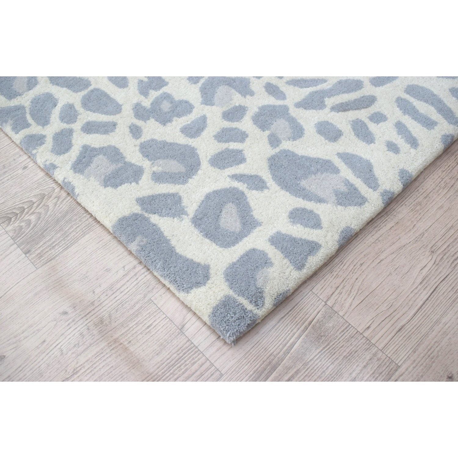 Wild One Grey Wool Rug SAMPLE samples Organic Weave Shop 12" x 12" Grey